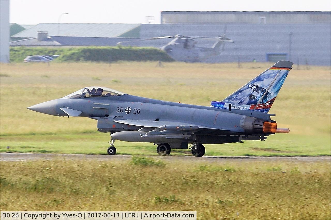 30 26, 2006 Eurofighter EF-2000 Typhoon S C/N GS016, Eurofighter EF-2000 Typhoon S, Take off run rwy 08, Landivisiau Naval Air Base (LFRJ) Tiger Meet 2017
