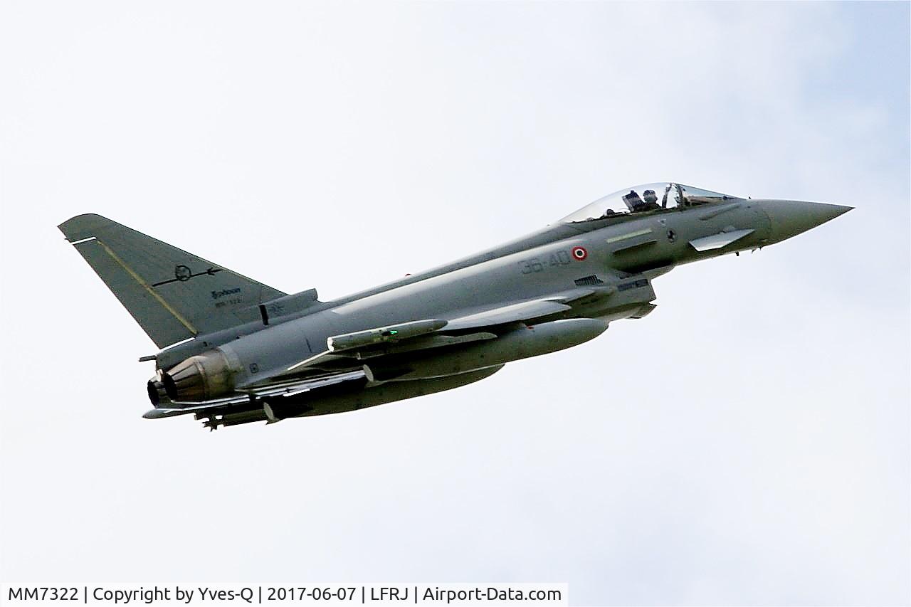 MM7322, Eurofighter EF-2000 Typhoon S C/N IS054, Eurofighter EF-2000 Typhoon S, Take off rwy 26, Landivisiau Naval Air Base (LFRJ) Tiger Meet 2017