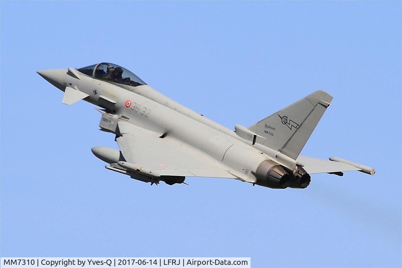 MM7310, Eurofighter EF-2000 Typhoon S C/N IS042, Eurofighter EF-2000 Typhoon S, Take off rwy 26, Landivisiau Naval Air Base (LFRJ) Tiger Meet 2017