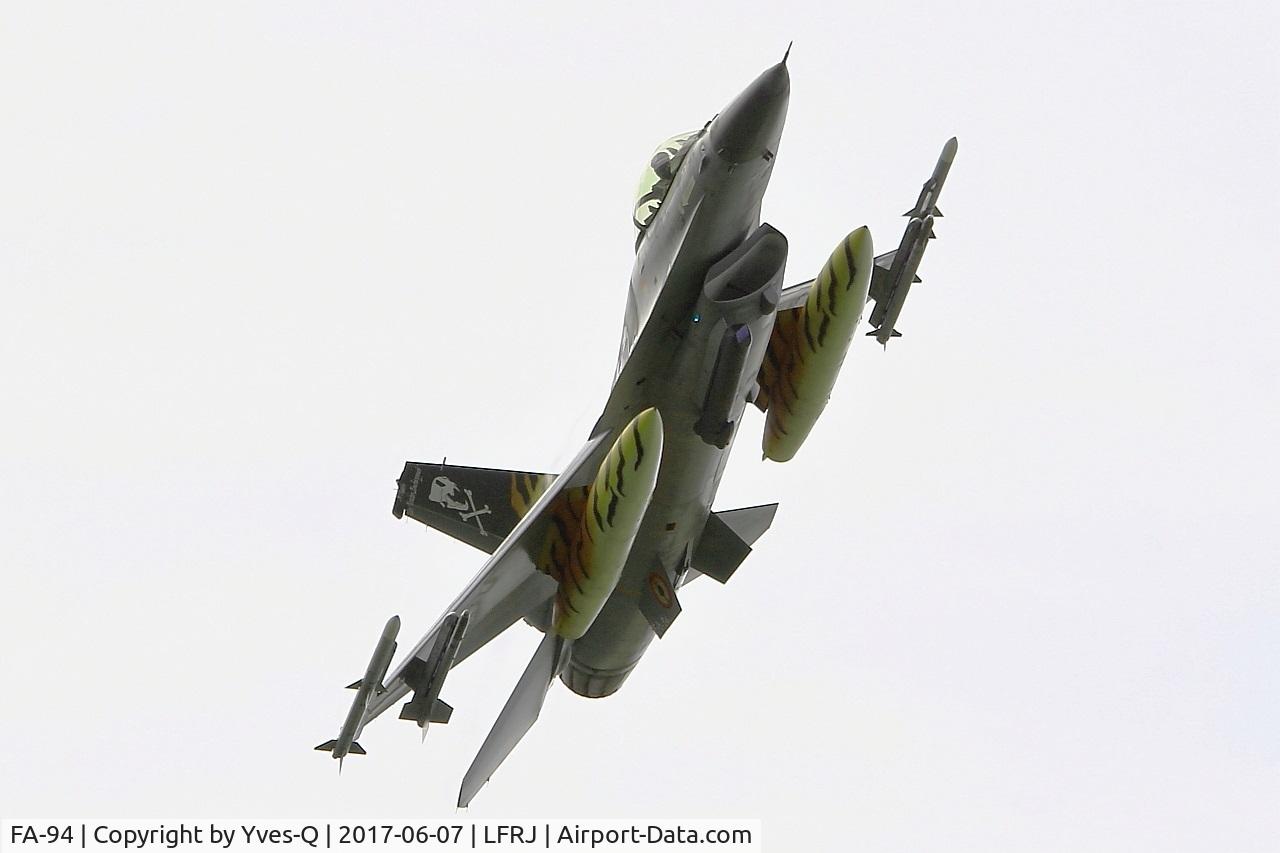FA-94, SABCA F-16AM Fighting Falcon C/N 6H-94, SABCA F-16AM Fighting Falcon, Take off rwy 26, Landivisiau Naval Air Base (LFRJ) Tiger Meet 2017