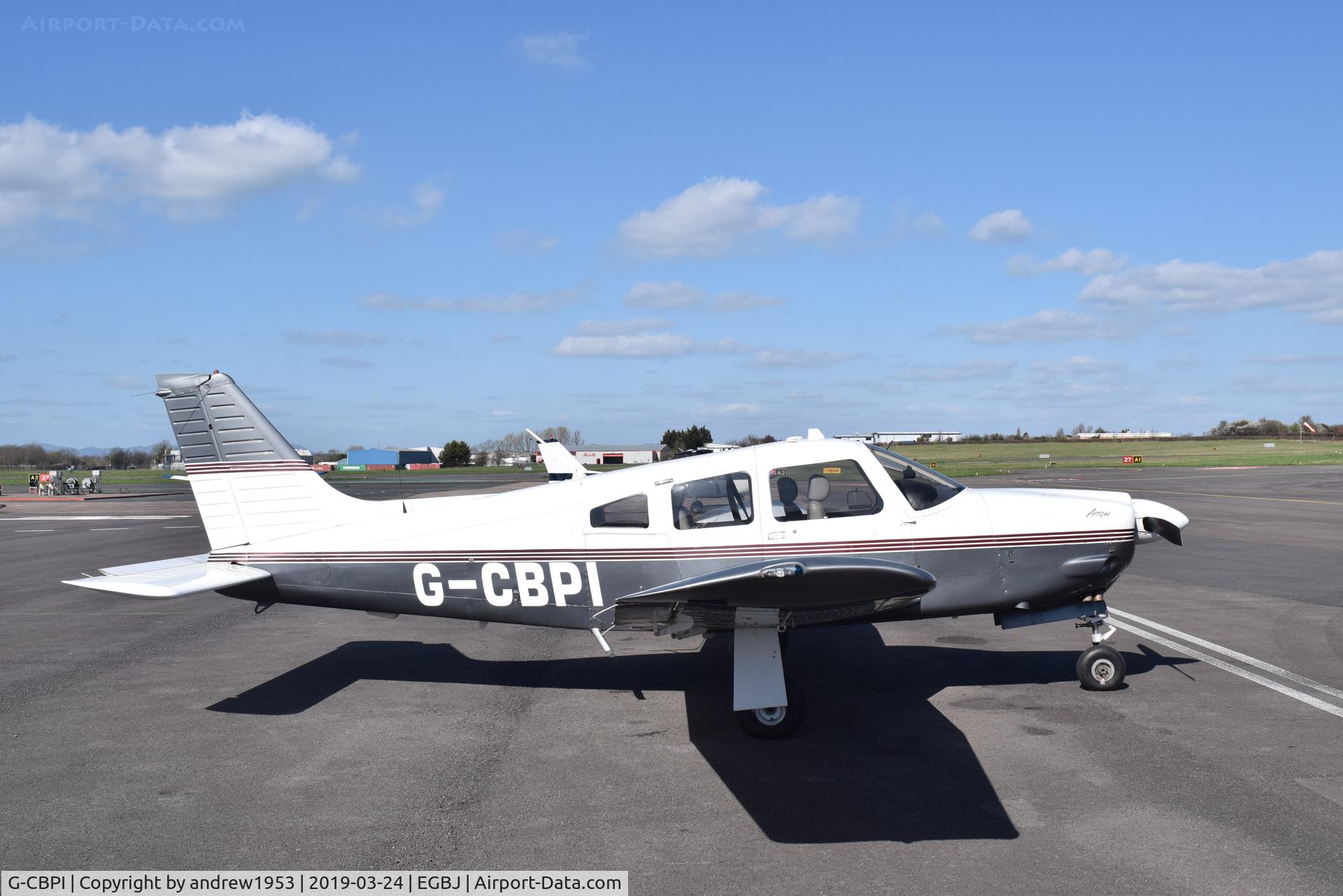 G-CBPI, 2002 Piper PA-28R-201 Cherokee Arrow III C/N 2844073, G-CBPI at Gloucestershire Airport.