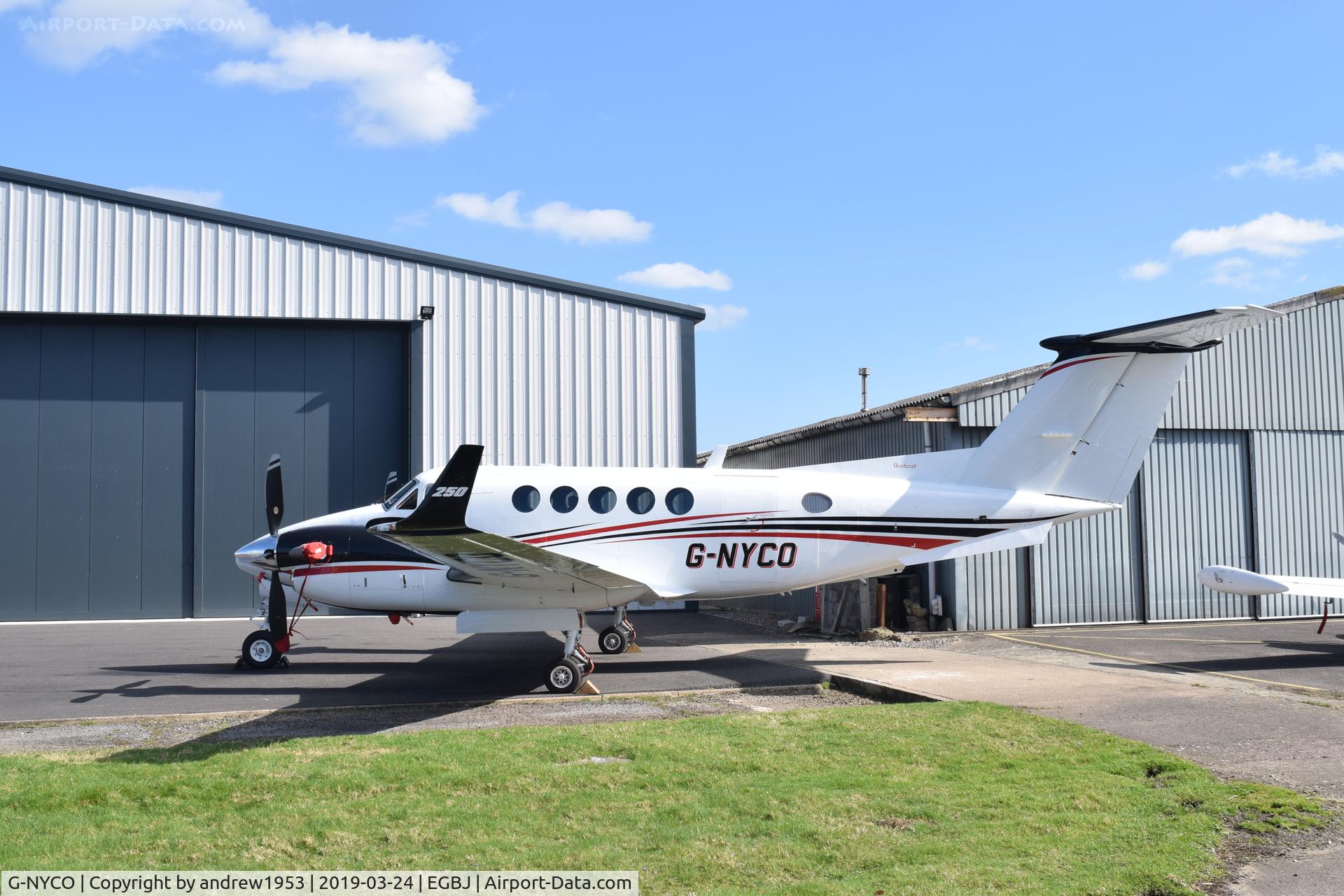 G-NYCO, 2015 Beechcraft B200GT Super King Air C/N BY-238, G-NYCO at Gloucestershire Airport.