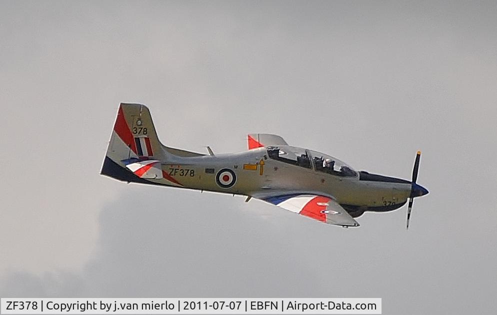ZF378, 1992 Short S-312 Tucano T1 C/N S121/T92, Koksijde 2011