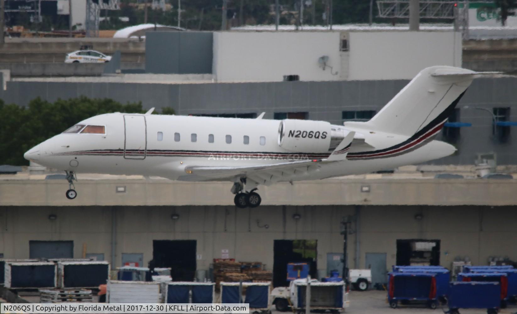 N206QS, 2015 Bombardier Challenger 650 (CL-600-2B16) C/N 6055, FLL 2017