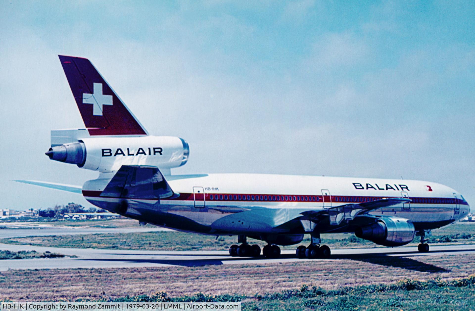 HB-IHK, 1978 McDonnell Douglas DC-10-30 C/N 46998, DC10 HB-IHK Balair