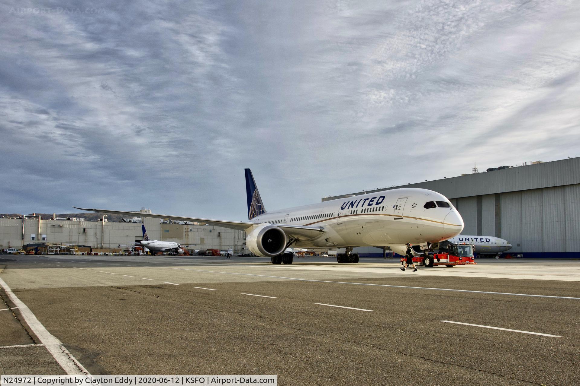 N24972, 2018 Boeing 787-9 Dreamliner C/N 40939, SFO 2020.