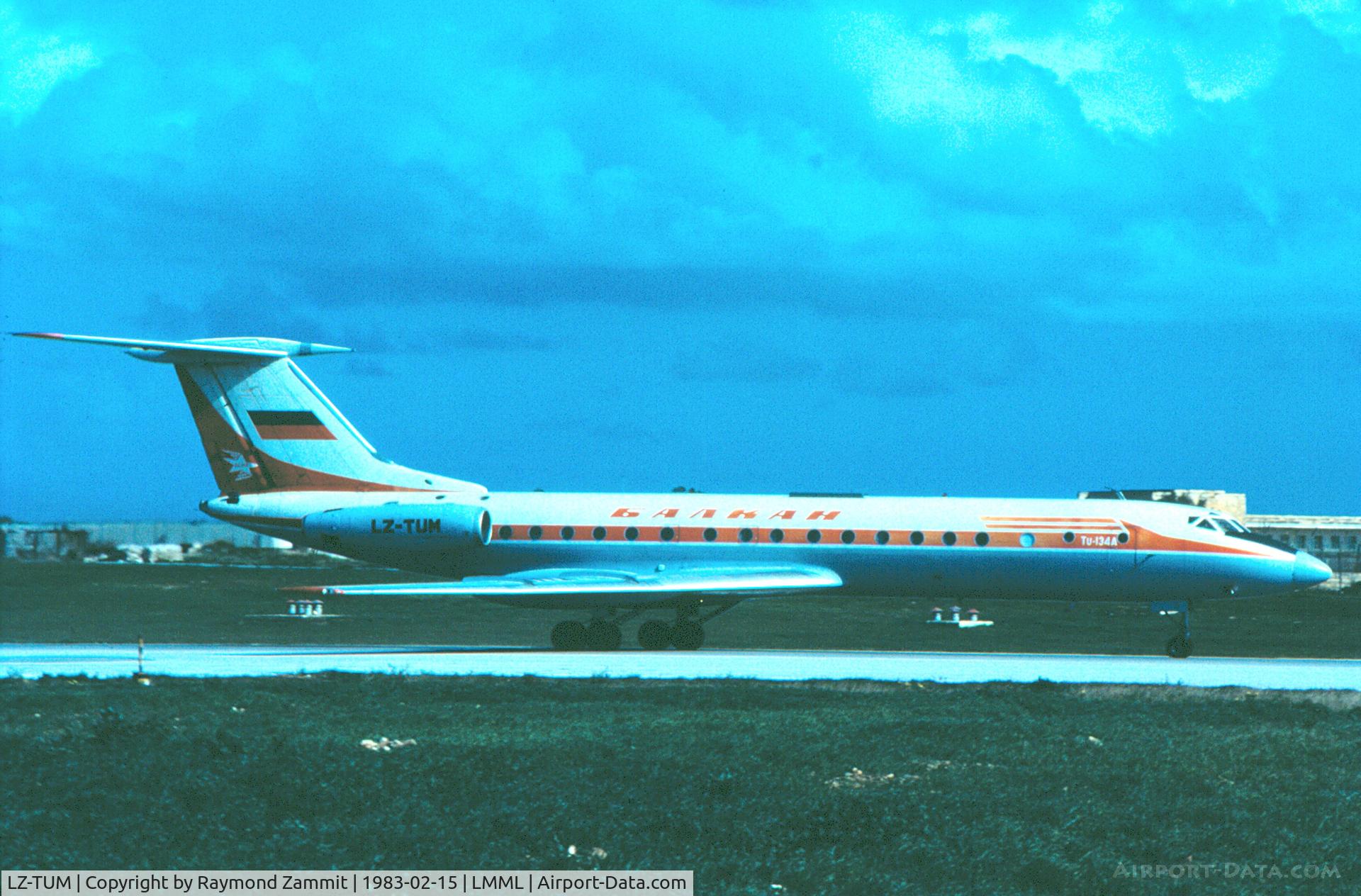 LZ-TUM, 1973 Tupolev Tu-134A-3 C/N 3351906, Yupolev TU-134A LZ-TUM Balkan
