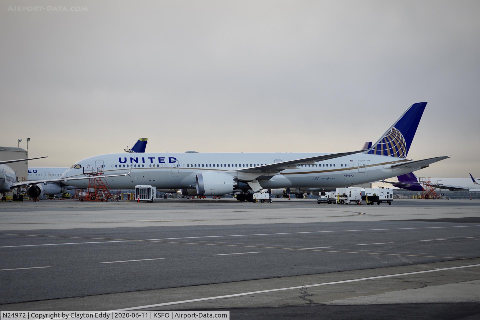 N24972, 2018 Boeing 787-9 Dreamliner C/N 40939, SFO 2020.