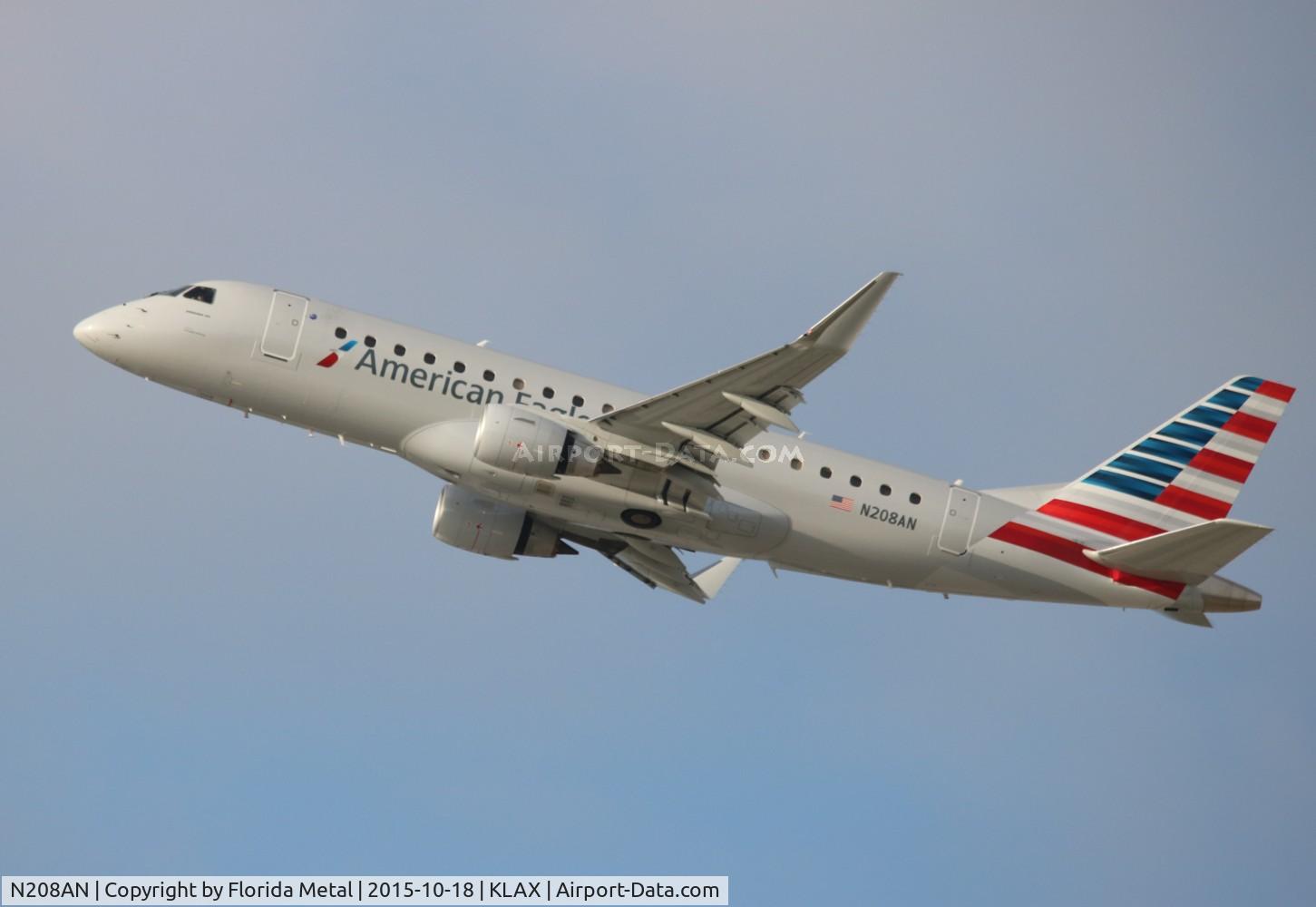 N208AN, 2015 Embraer 175LR (ERJ-170-200LR) C/N 17000494, LAX 2015