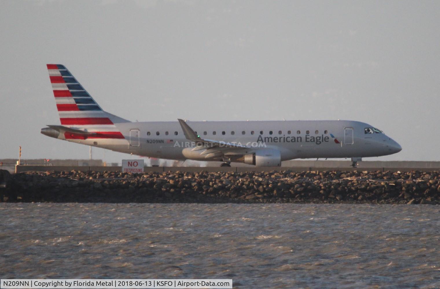 N209NN, 2015 Embraer 175LR (ERJ-170-200LR) C/N 17000497, SFO 2018