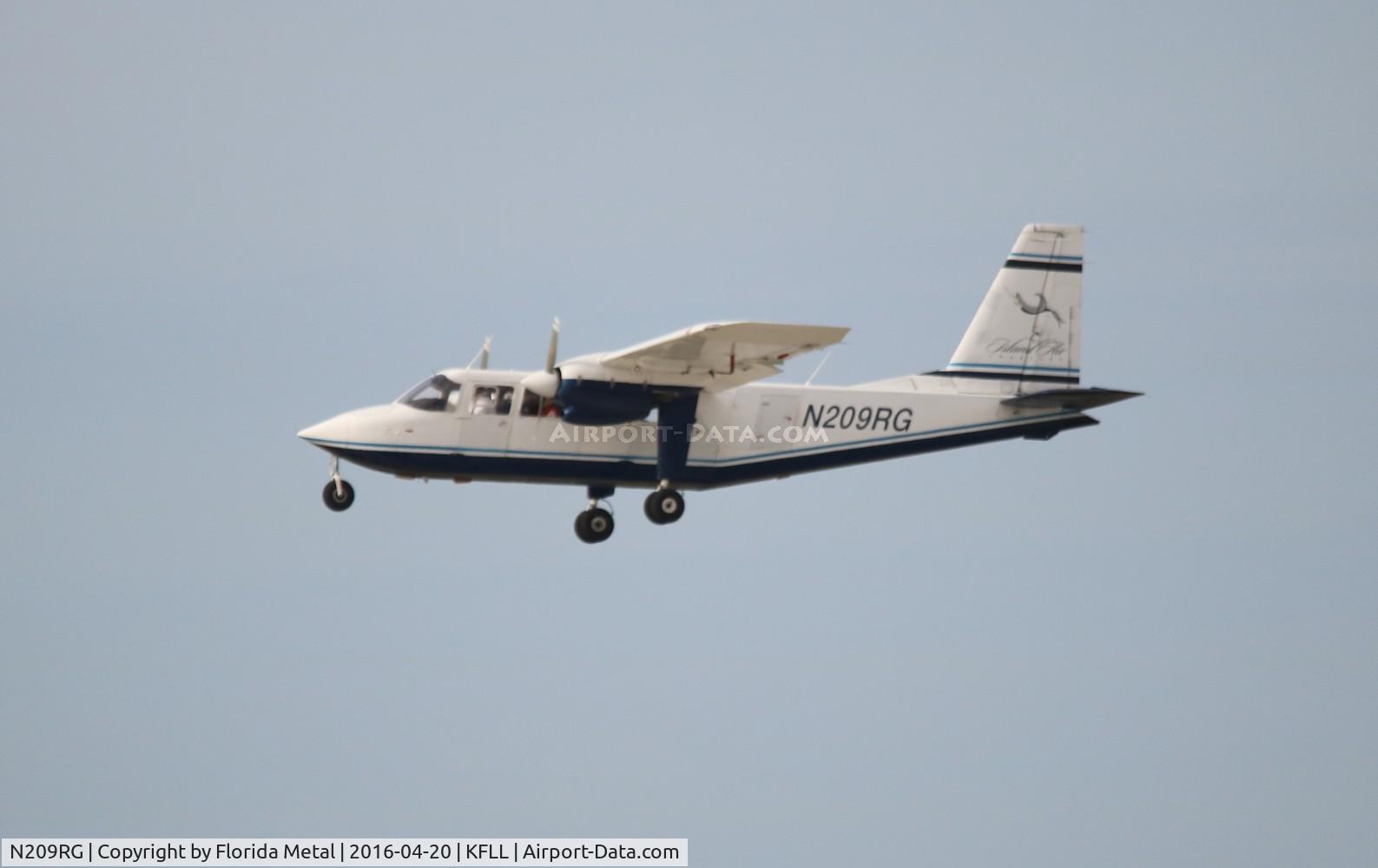 N209RG, 1971 Britten-Norman BN-2A-6 Islander C/N 209, FLL 2016