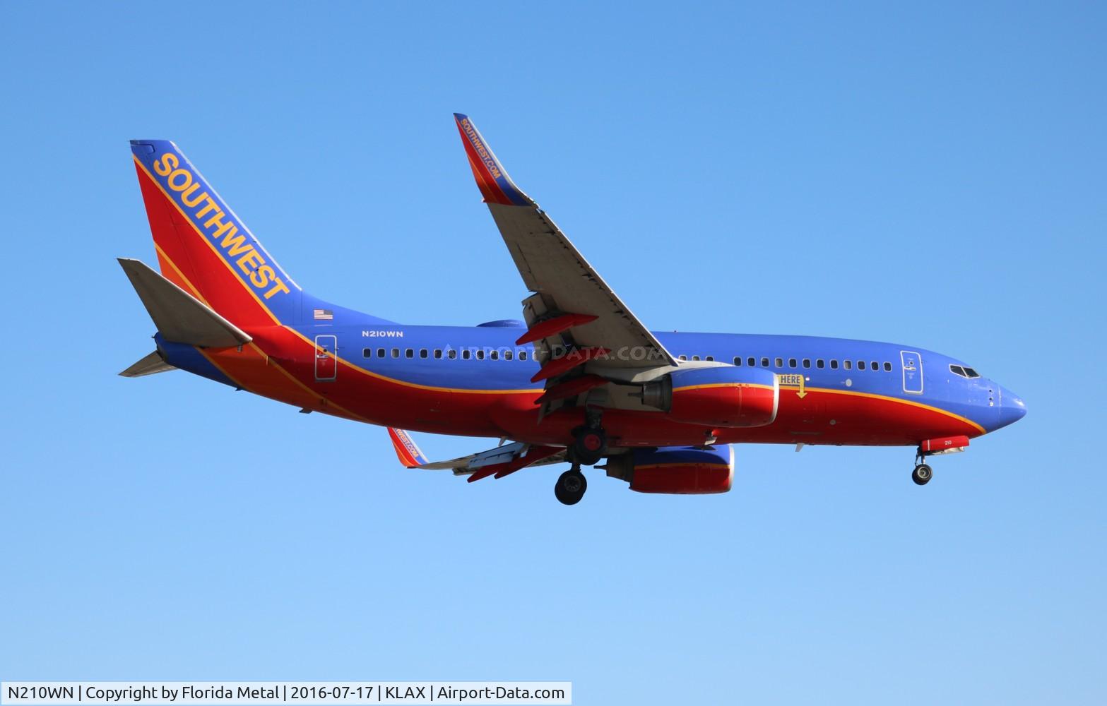 N210WN, 2005 Boeing 737-7H4 C/N 34162, LAX 2016
