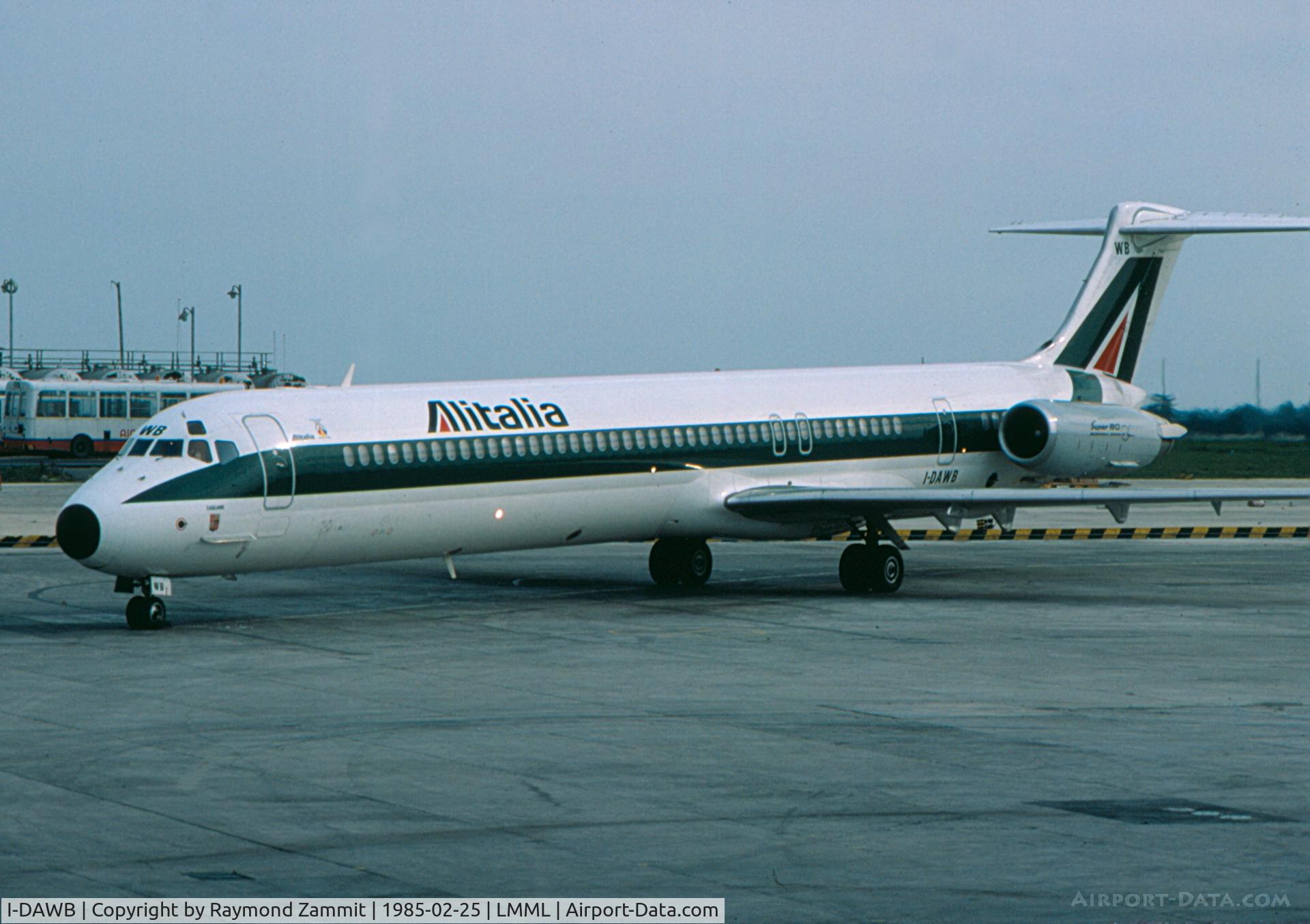 I-DAWB, 1984 McDonnell Douglas MD-82 (DC-9-82) C/N 49197/1138, MD-82 I-DAWB Alitalia