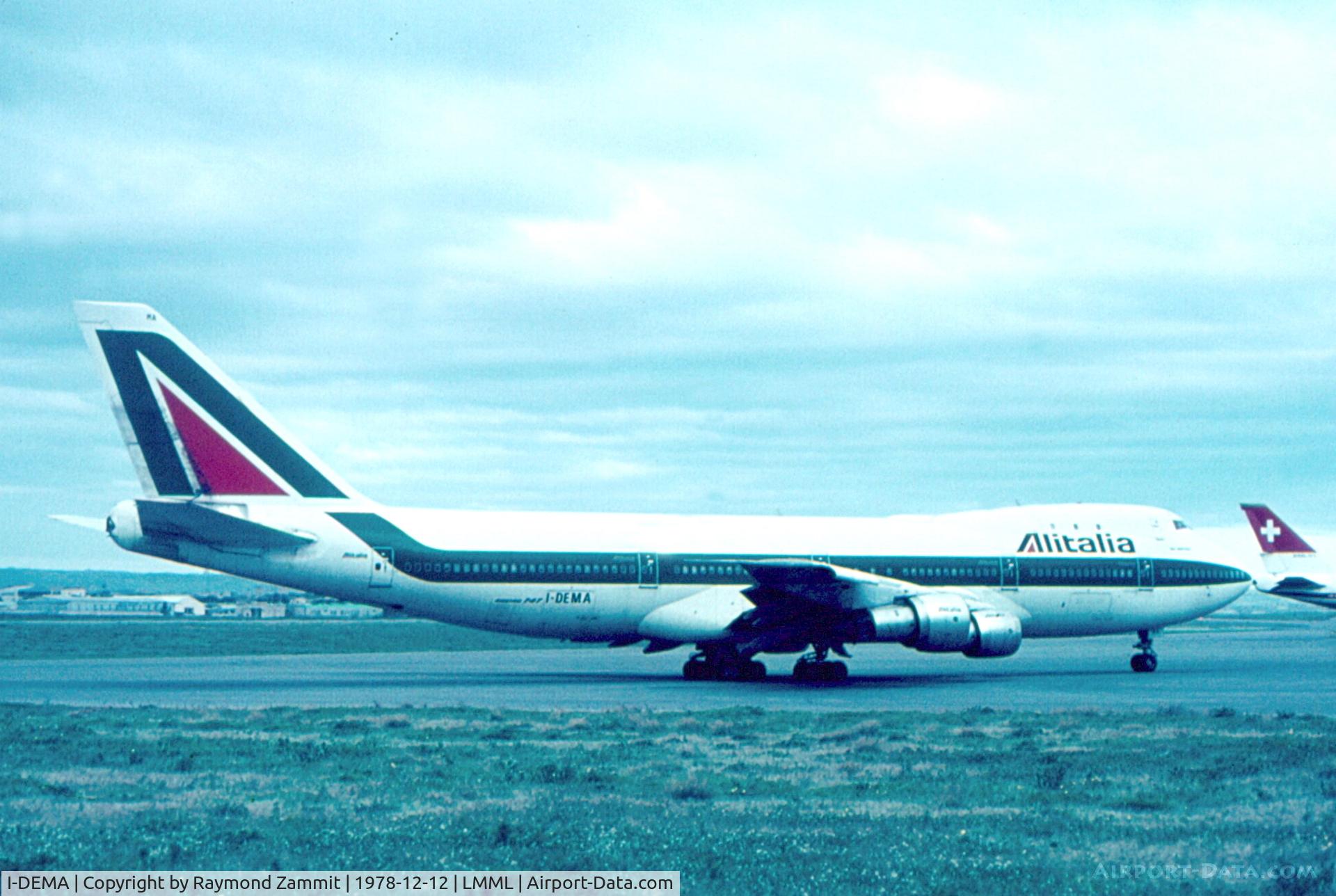 I-DEMA, 1970 Boeing 747-143 C/N 19729, B747 I-DEMA Alitalia