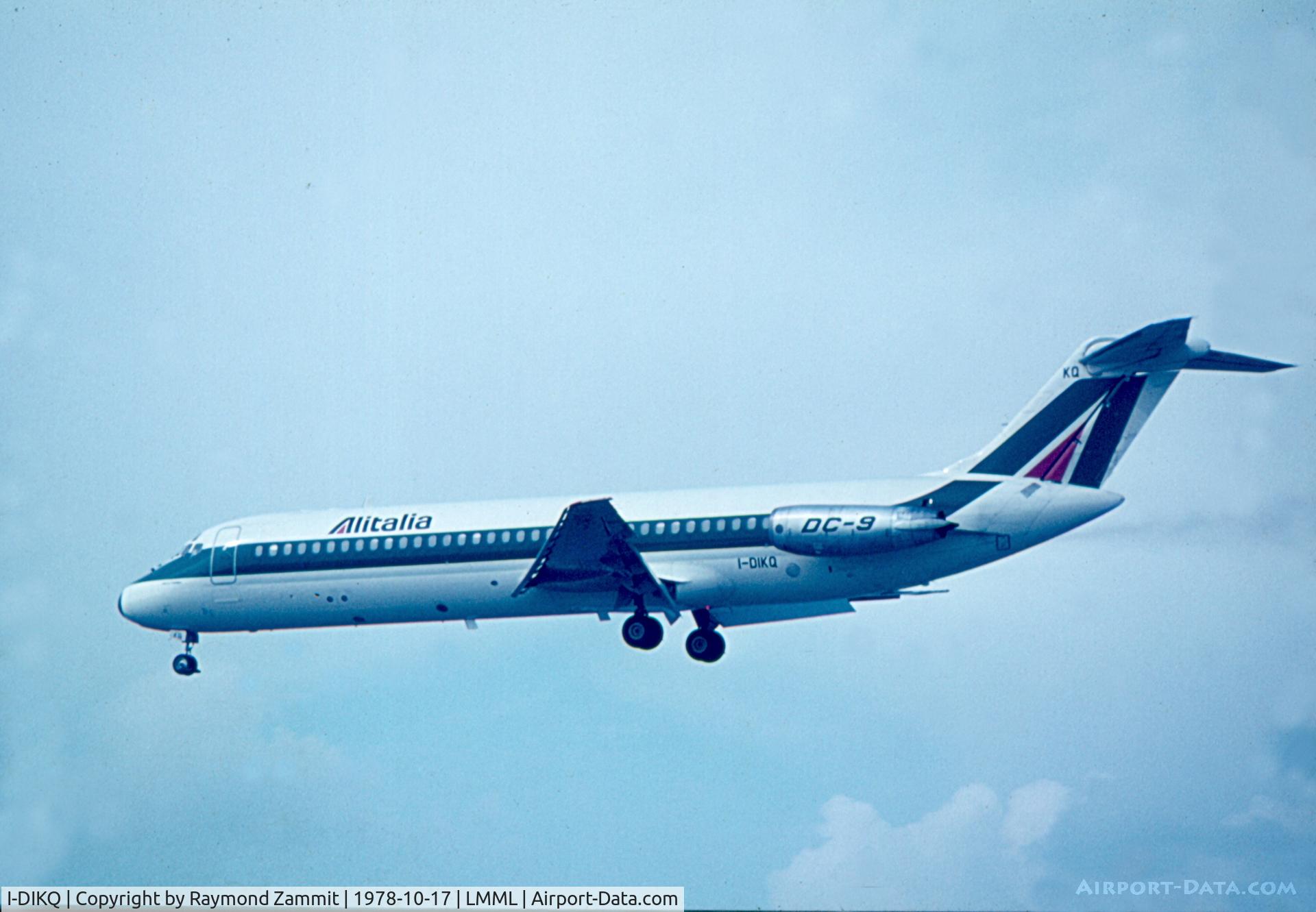 I-DIKQ, 1968 Douglas DC-9-32 C/N 47227, DC-9 I-DIKQ Alitalia