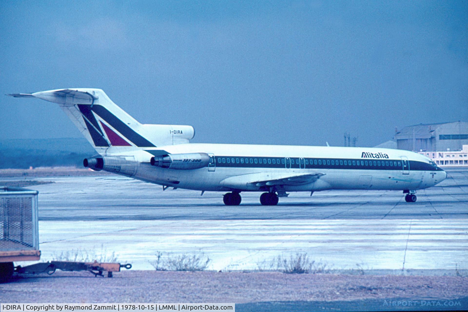 I-DIRA, 1976 Boeing 727-243 C/N 21264, B727 I-DIRA Alitalia
