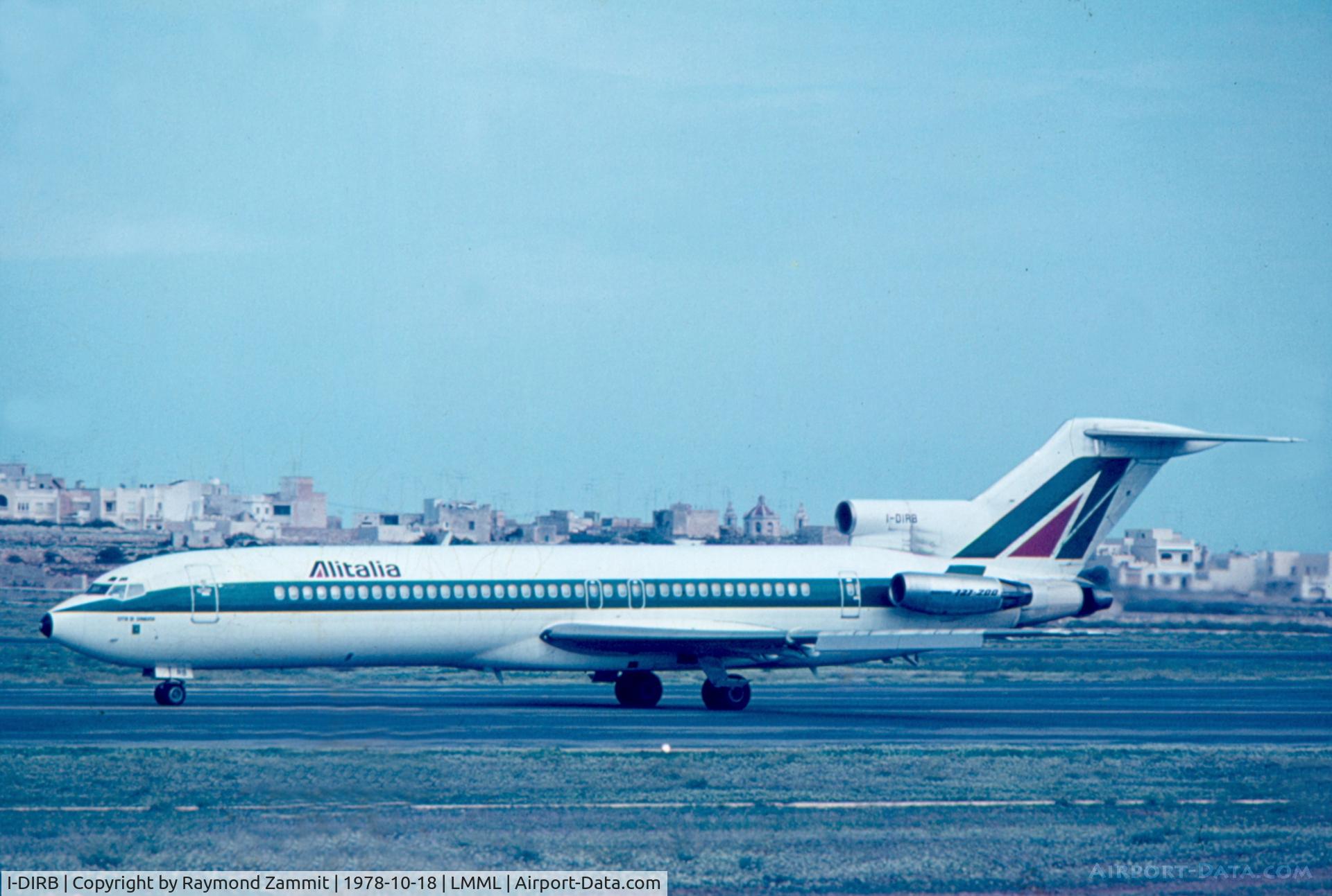 I-DIRB, 1976 Boeing 727-243 C/N 21268, B727 I-DIRB Alitalia