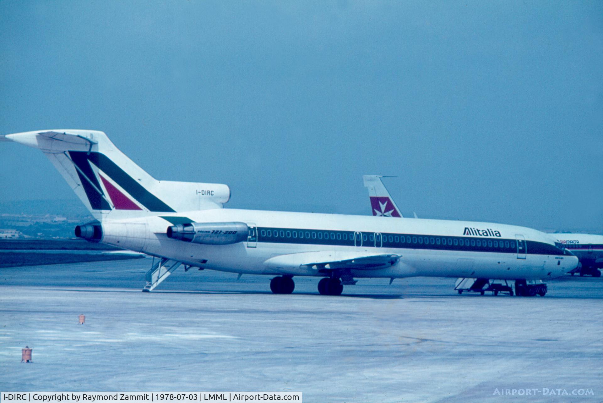 I-DIRC, 1976 Boeing 727-243 C/N 21269, B727 I-DIRC Alitalia