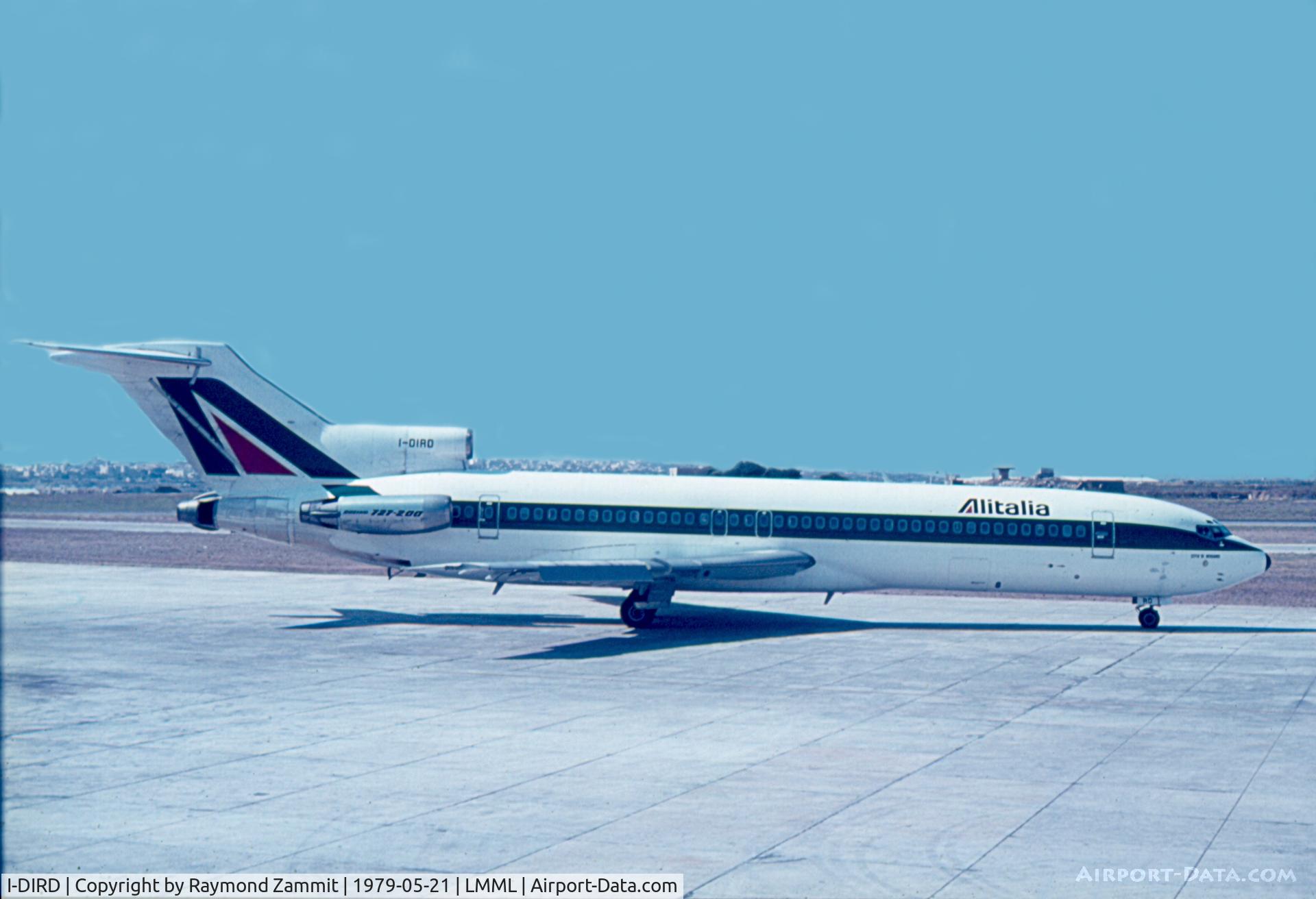 I-DIRD, 1978 Boeing 727-243 C/N 21661, B727 I-DIRD Alitalia