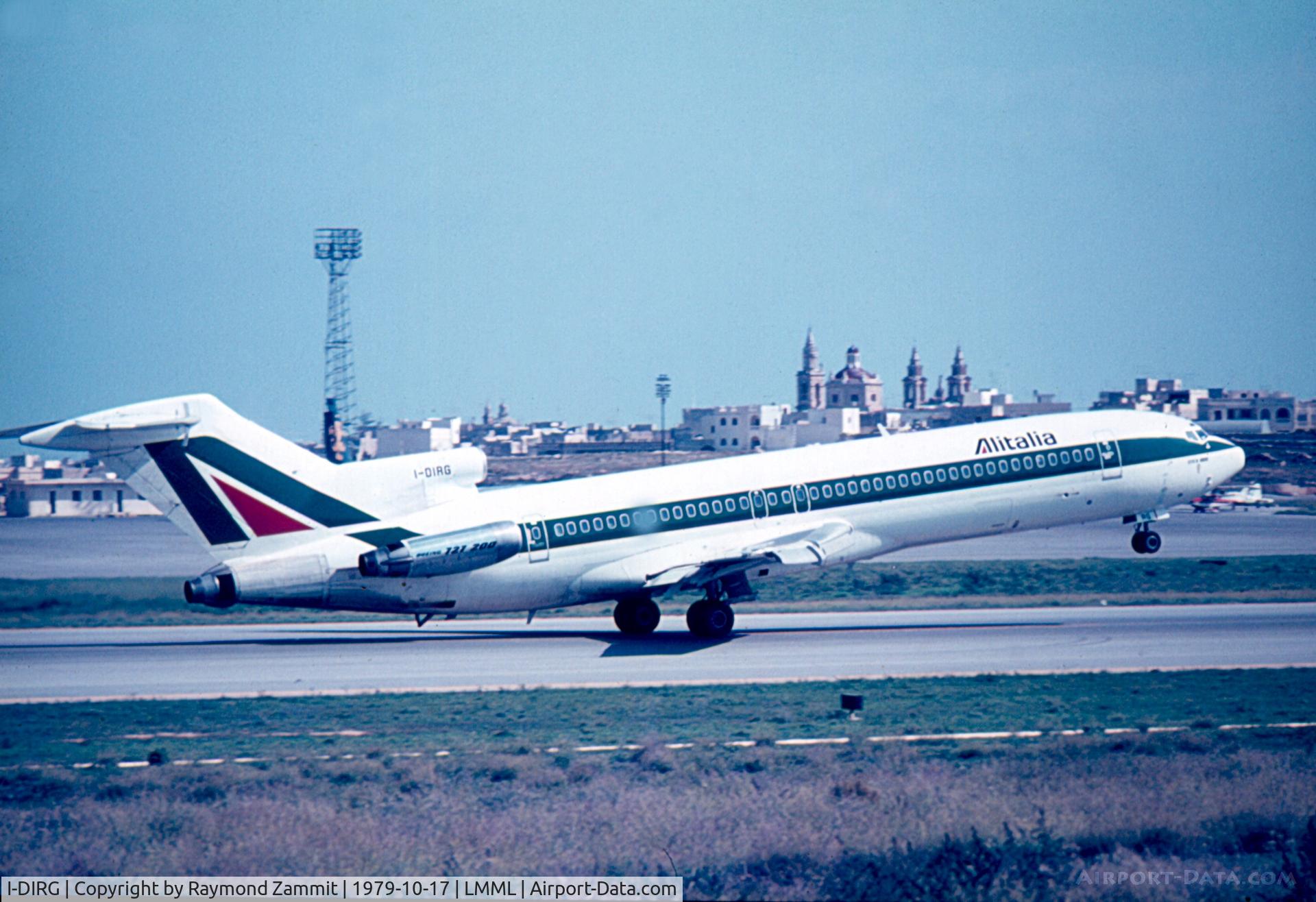 I-DIRG, 1978 Boeing 727-243 C/N 21663, B727 I-DIRG Alitalia