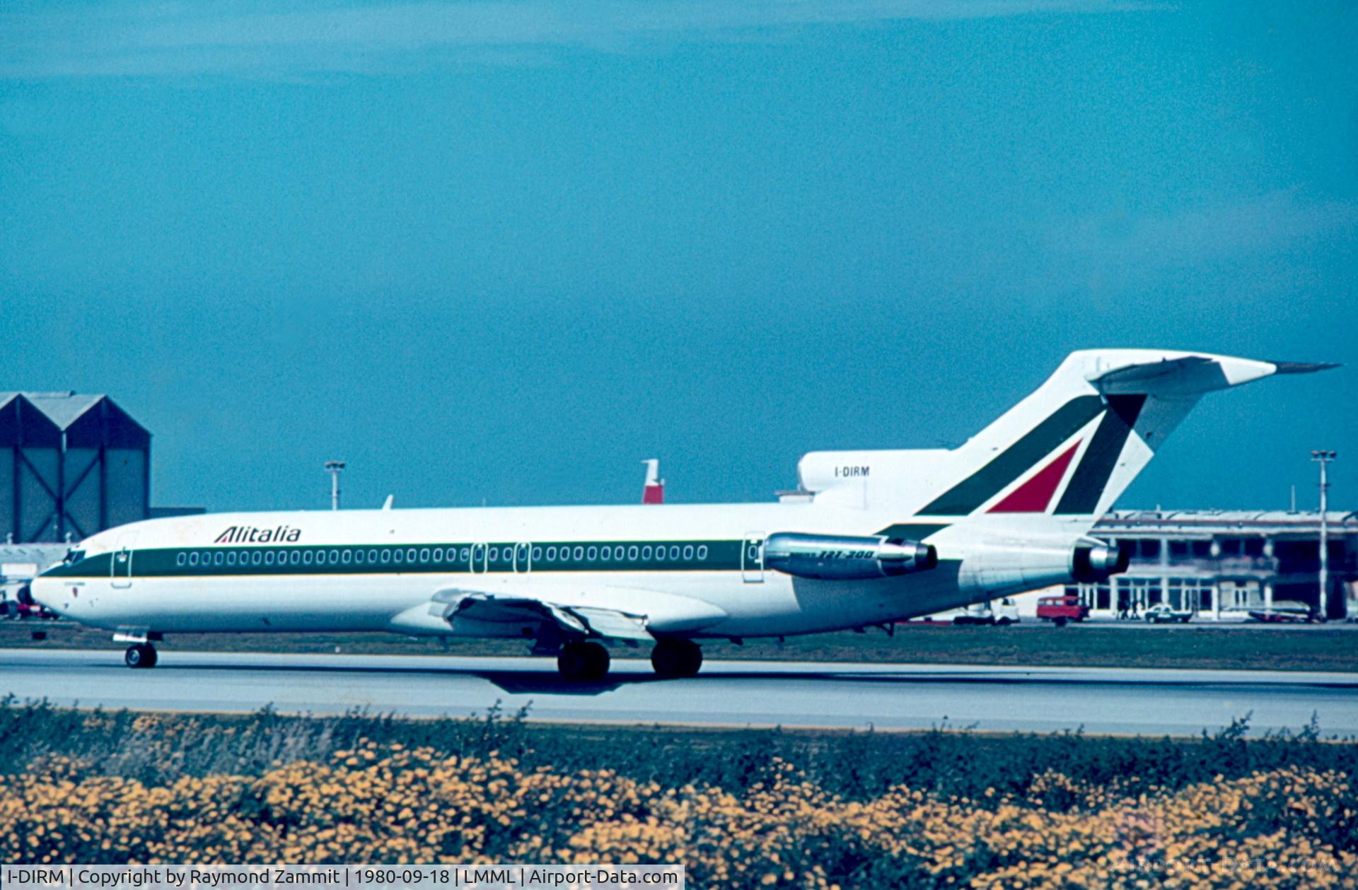 I-DIRM, 1980 Boeing 727-243 C/N 22052, B727 I-DIRM Alitalia