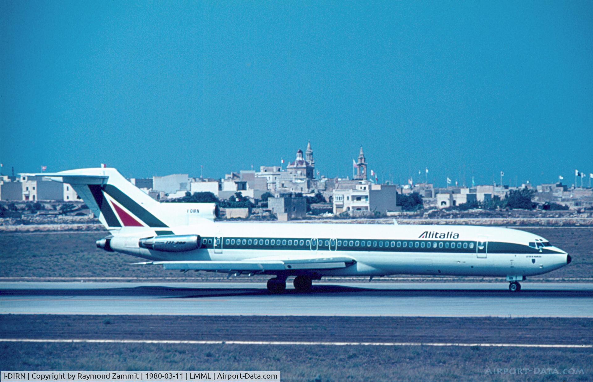 I-DIRN, 1980 Boeing 727-243 C/N 22053, B727 I-DIRN Alitalia