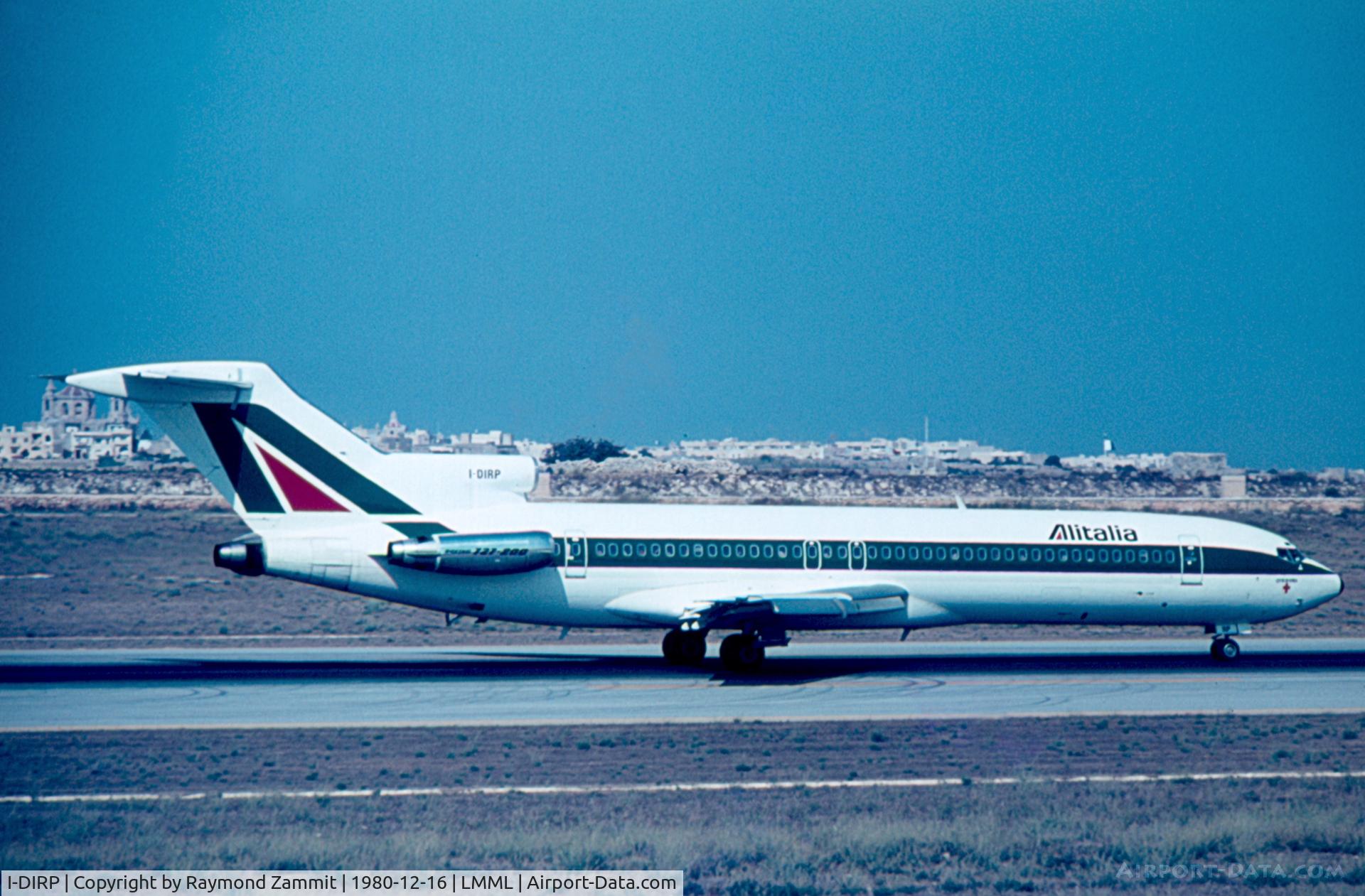 I-DIRP, 1980 Boeing 727-243 C/N 22165, B727 I-DIRP Alitalia