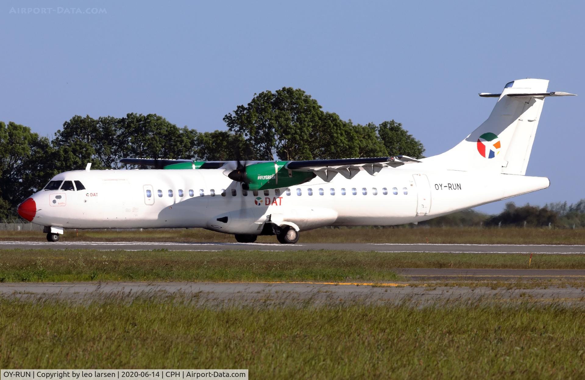 OY-RUN, 2018 ATR 72-600 (72-212A) C/N 1519, Copenhagen 14.6.2020