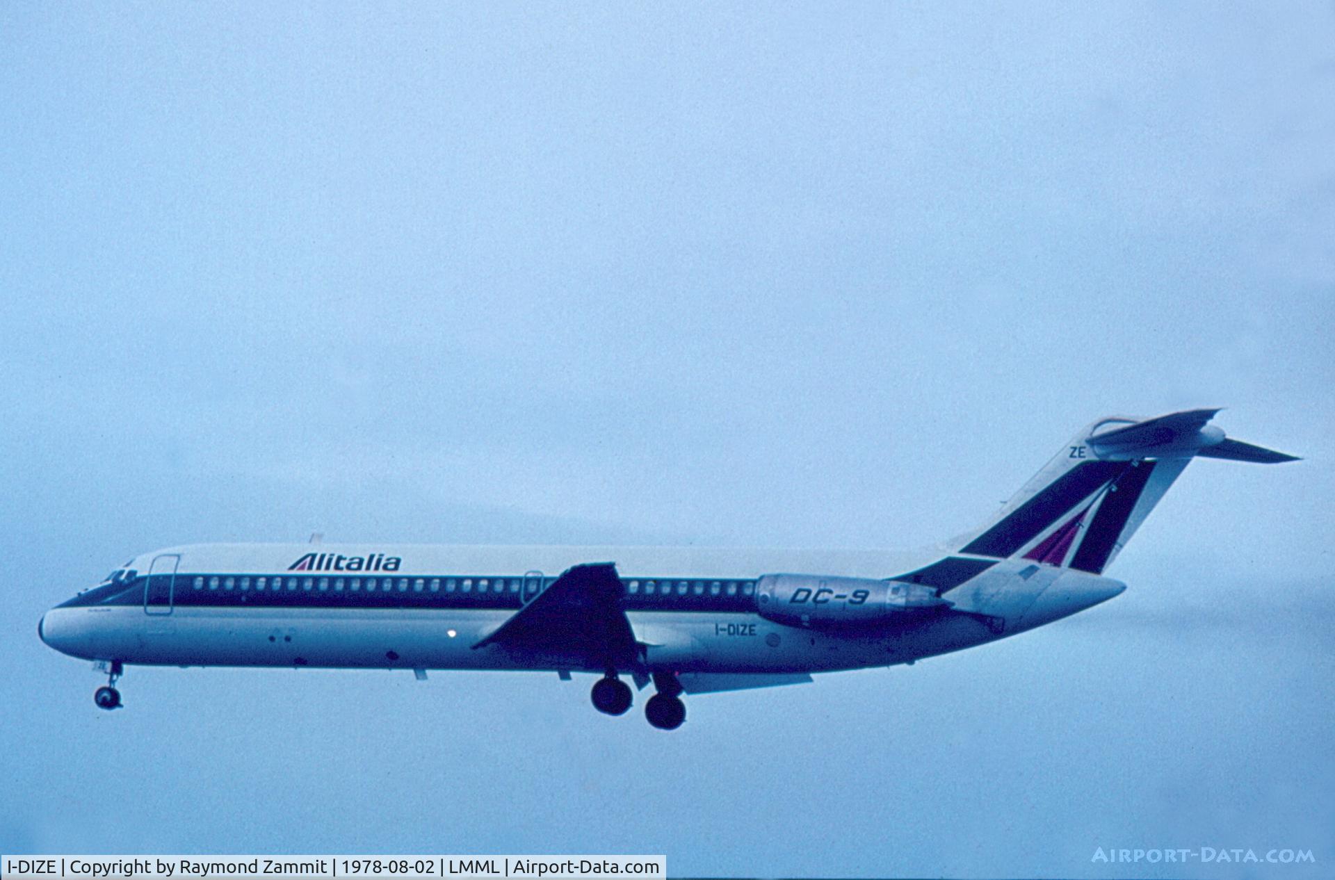 I-DIZE, 1970 Douglas DC-9-32 C/N 47502, DC-9 I-DIZE Alitalia