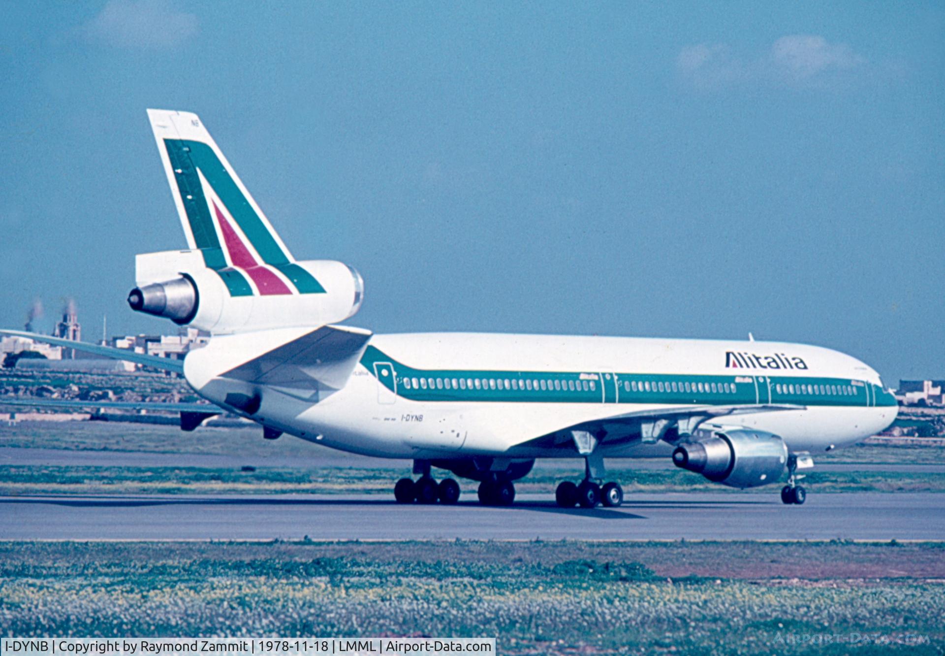 I-DYNB, 1974 Douglas DC-10-30 C/N 47866, DC10 I-DYNB Alitalia