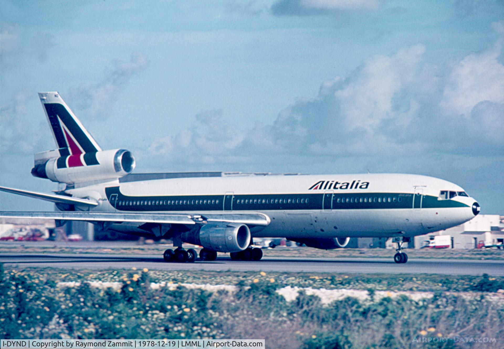 I-DYND, 1975 McDonnell Douglas DC-10-30 C/N 47868, DC10 I-DYND Alitalia
