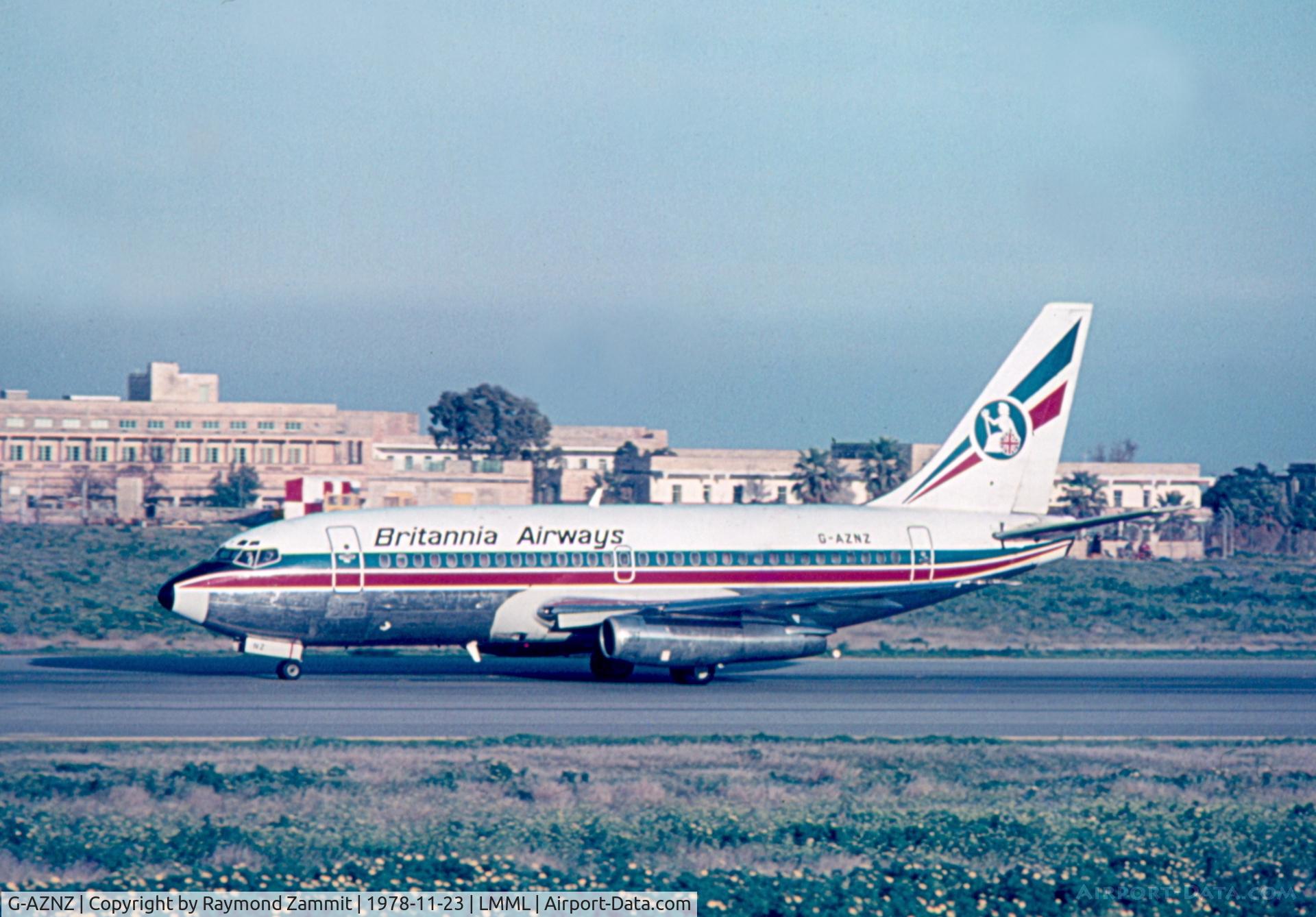 G-AZNZ, 1968 Boeing 737-222 C/N 19074, B737-200 G-AZNZ Britannia Airways