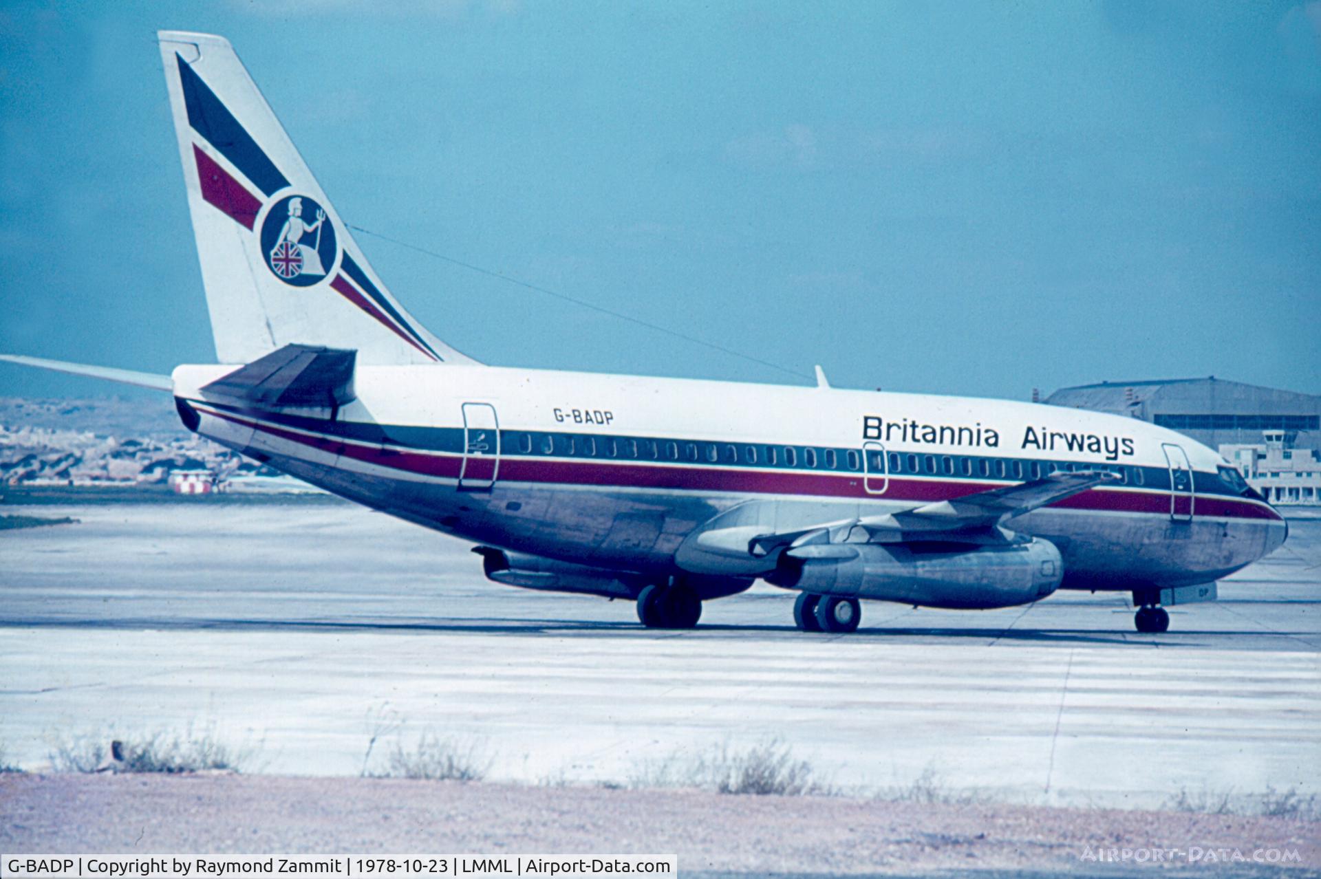 G-BADP, 1973 Boeing 737-204 C/N 20632, B737-200 G-BADP Britannia Airways