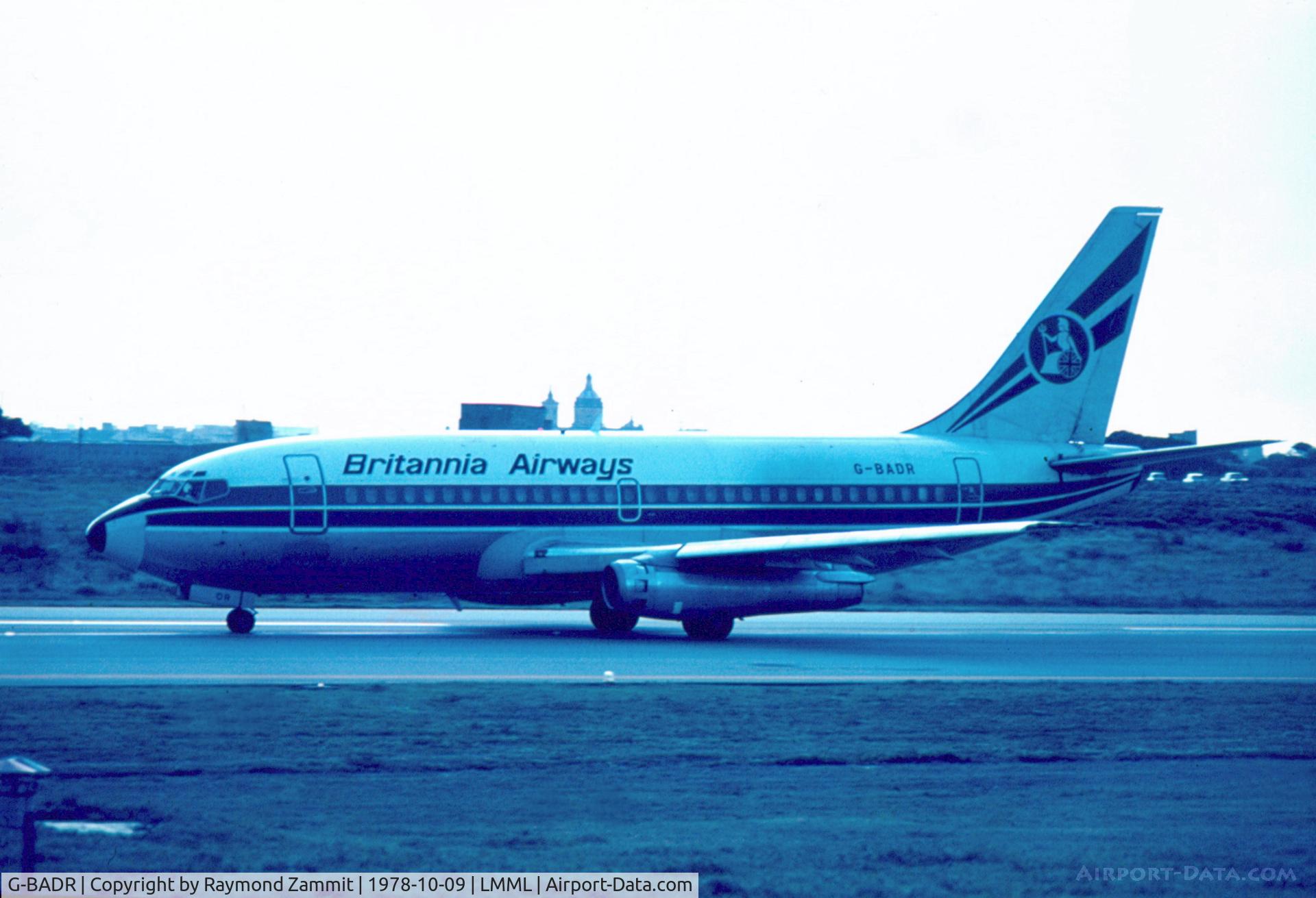 G-BADR, 1973 Boeing 737-204 C/N 20633, B737-200 G-BADR Britannia Airways