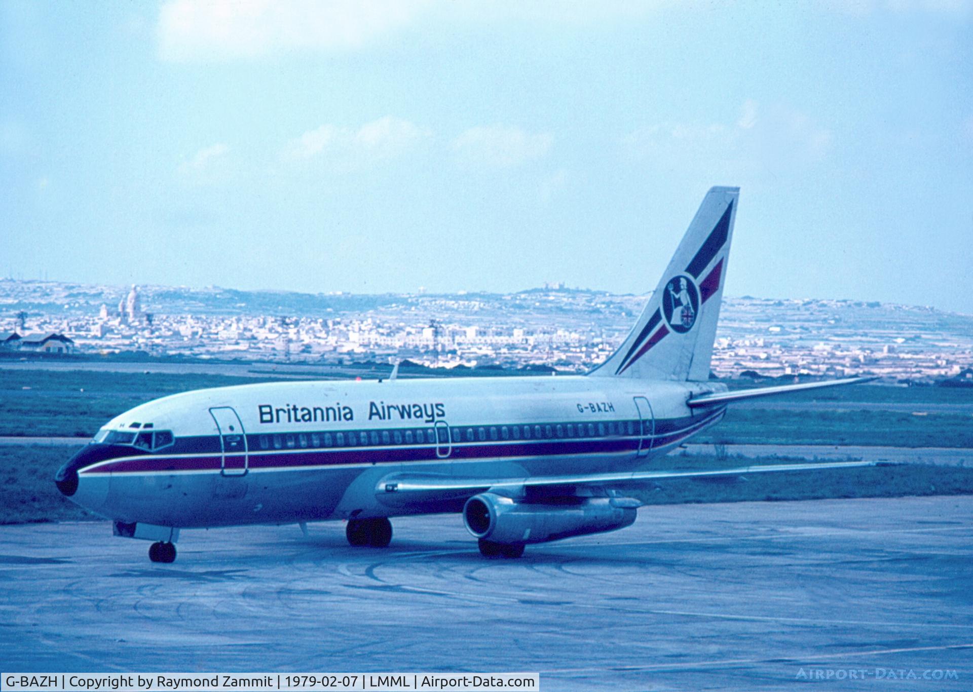 G-BAZH, 1974 Boeing 737-204 C/N 20807, B737-200 G-BAZH Britannia Airways