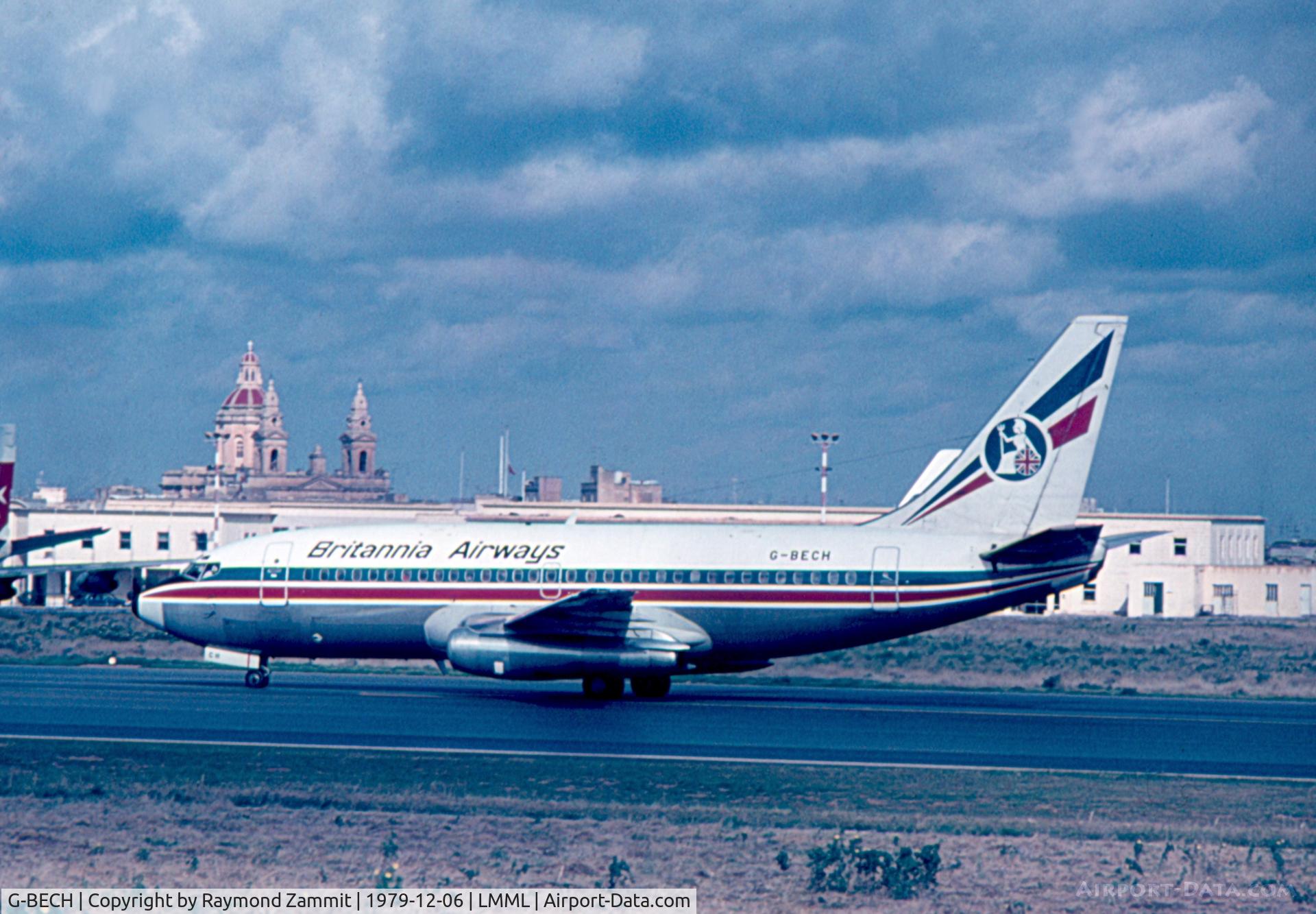 G-BECH, 1977 Boeing 737-204 C/N 21336, B737-200 G-BECH Britannia Airways