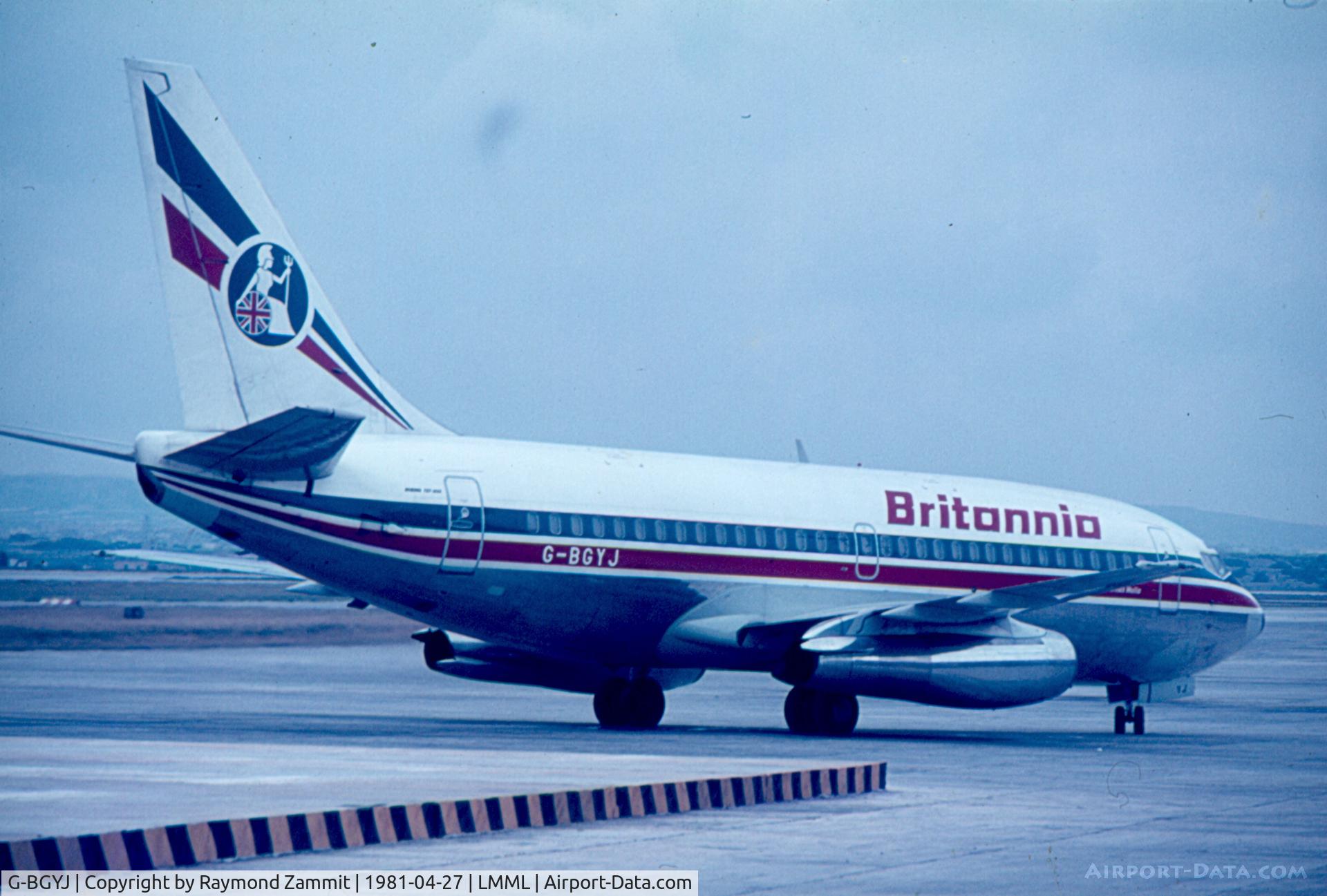 G-BGYJ, 1979 Boeing 737-204 C/N 22057, B737-200 G-BGYJ Britannia Airways