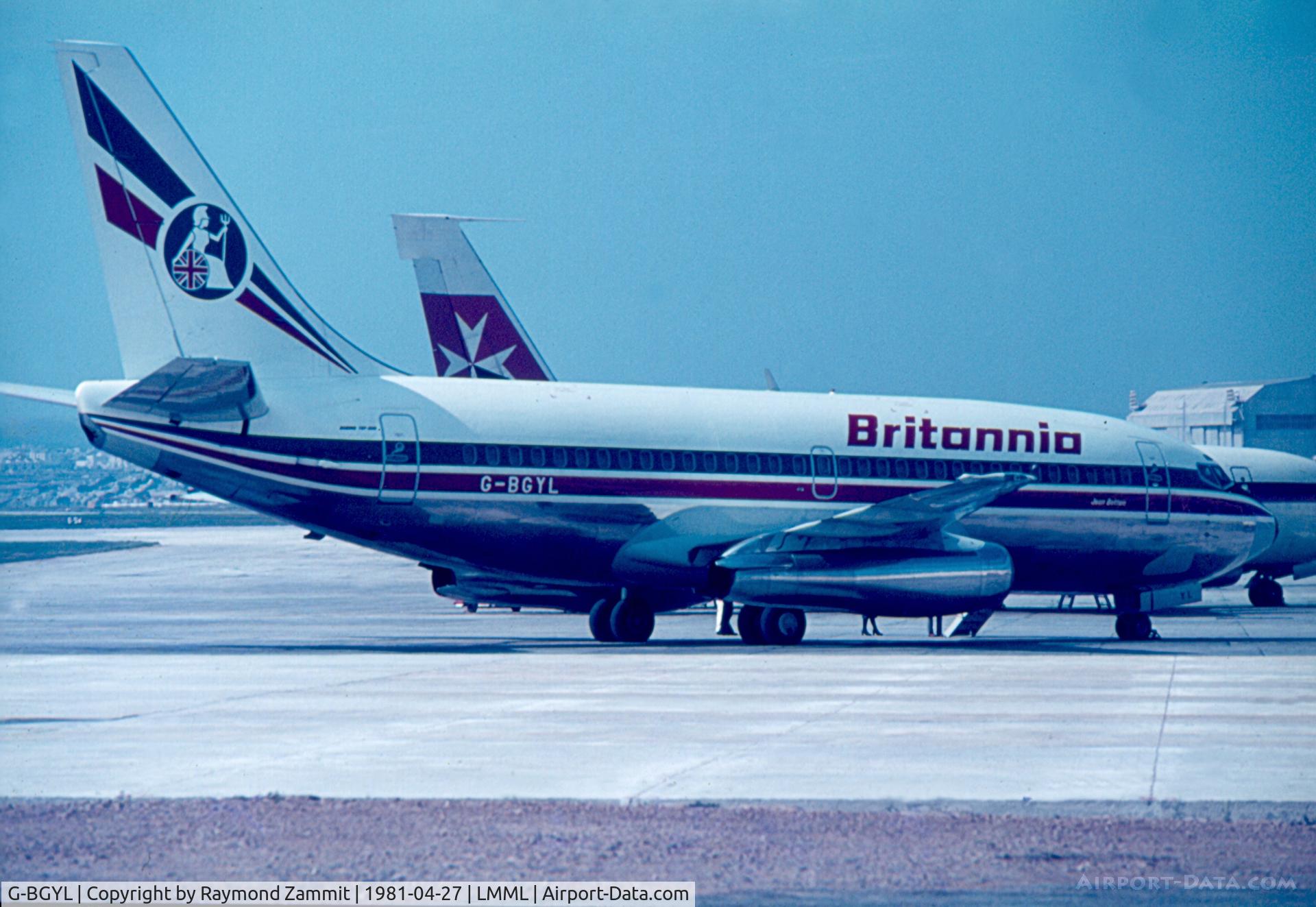G-BGYL, 1979 Boeing 737-204 C/N 22059, B737-200 G-BGYL Britannia Airways