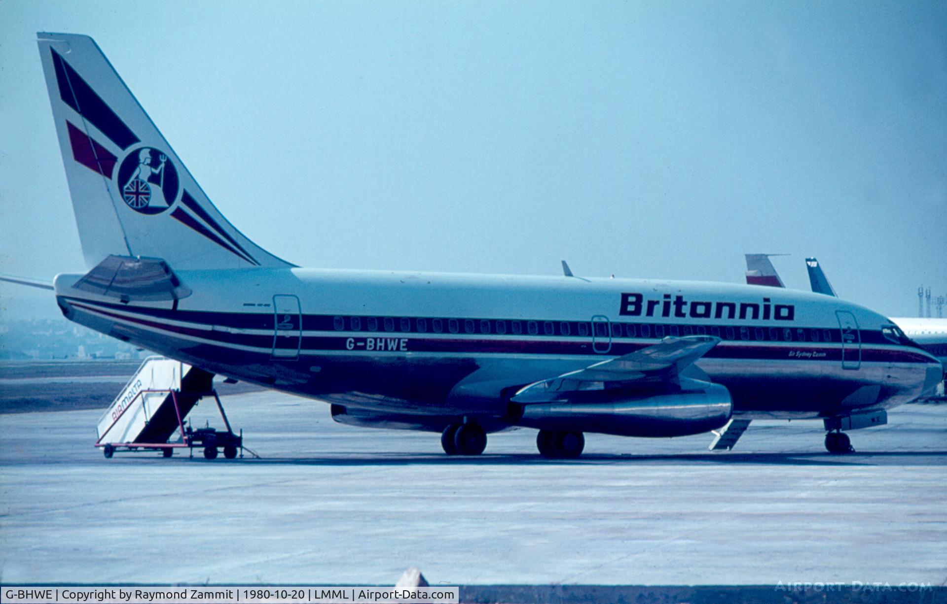 G-BHWE, 1980 Boeing 737-204 C/N 22364, B737-200 G-BHWE Britannia Airways