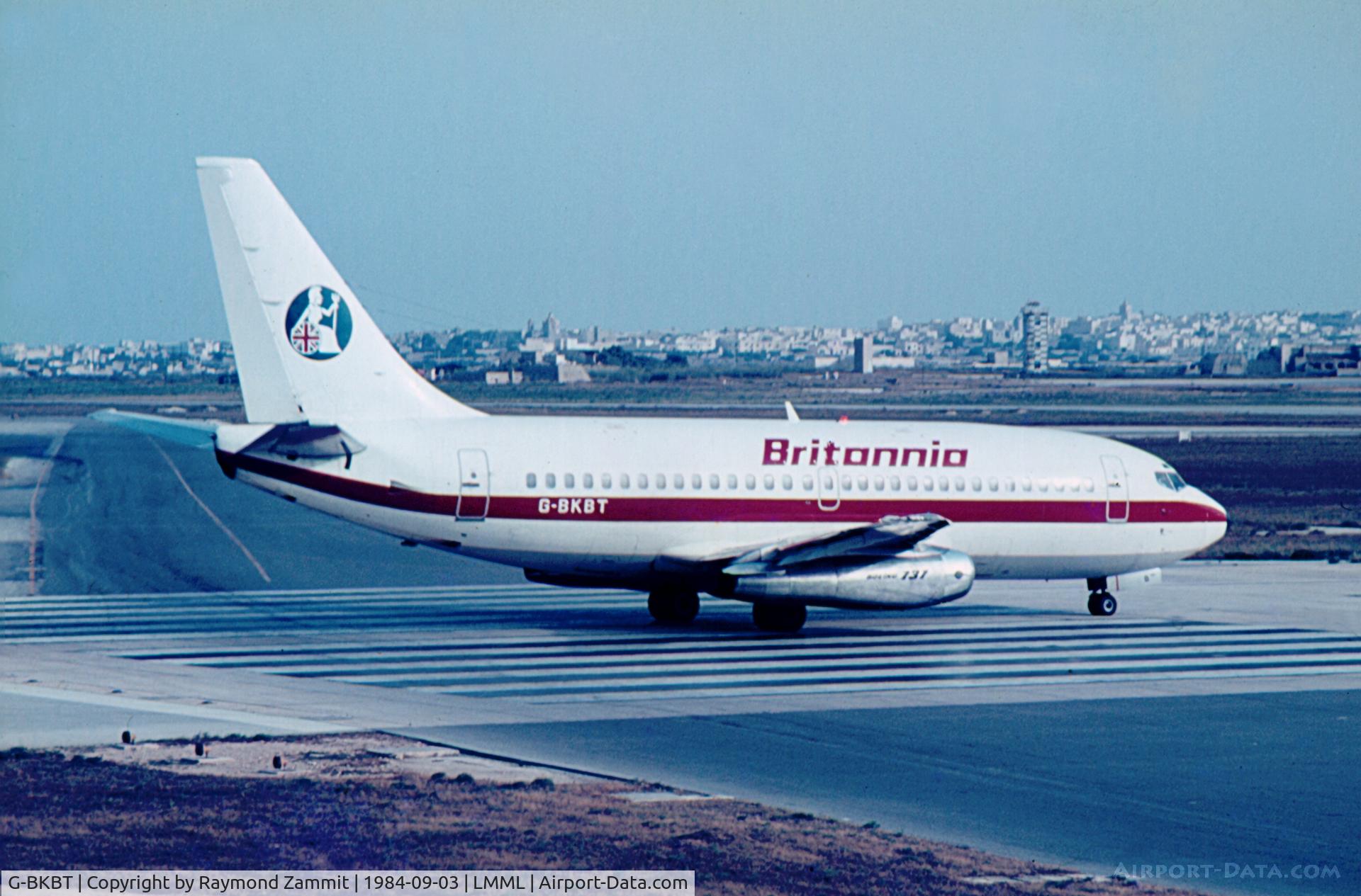 G-BKBT, 1975 Boeing 737-2K2C C/N 20943, B737-200 G-BKBT Britannia Airways