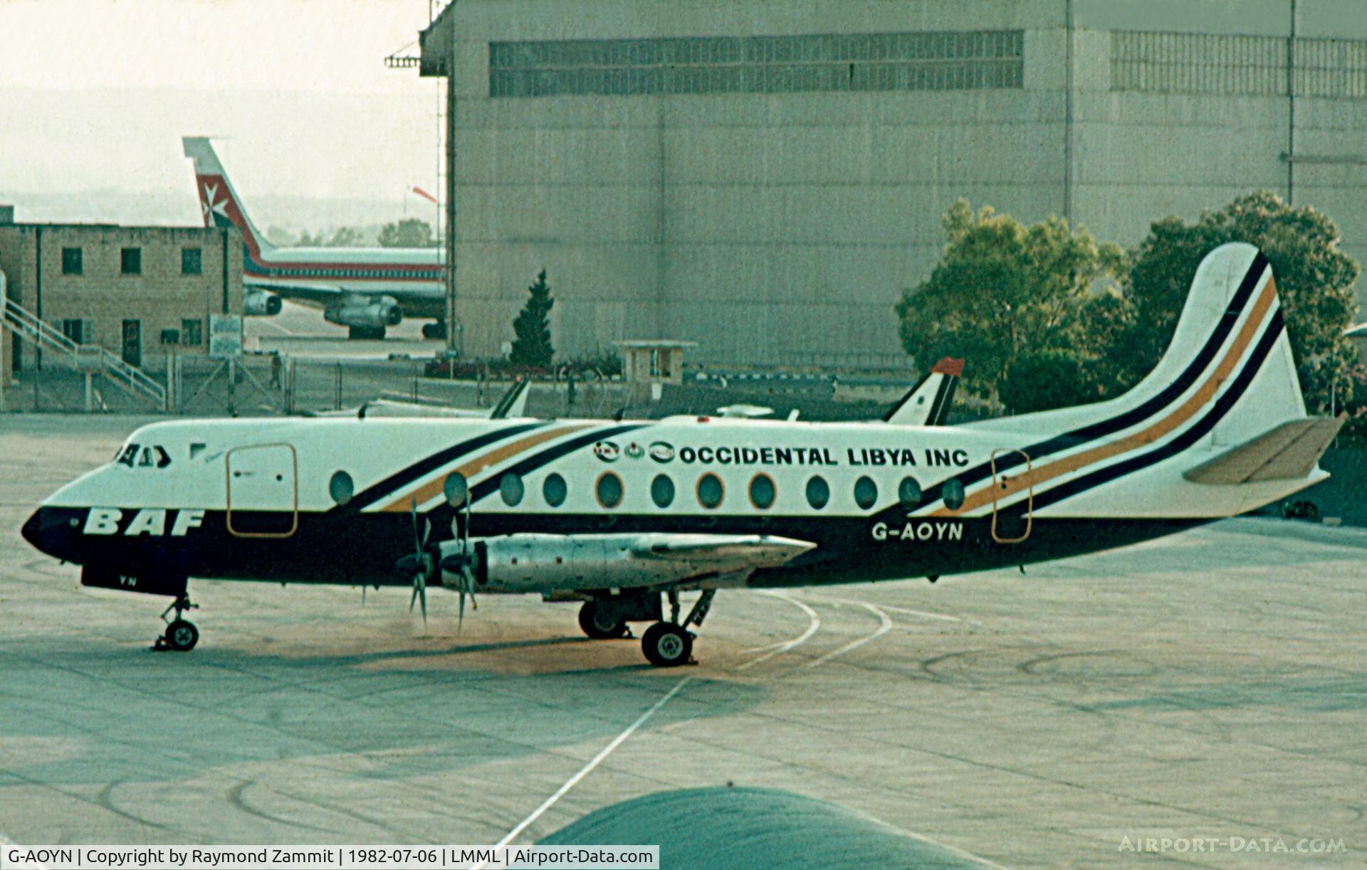 G-AOYN, 1958 Vickers Viscount 806 C/N 263, Vickers Viscount G-AOYN British Air Ferries