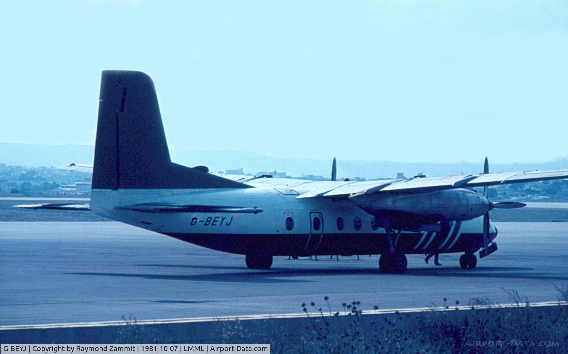 G-BEYJ, 1964 Handley Page HPR-7 Herald 401 C/N 182, Handley Page HPR-7 Herld G-BEYJ British Air Ferries