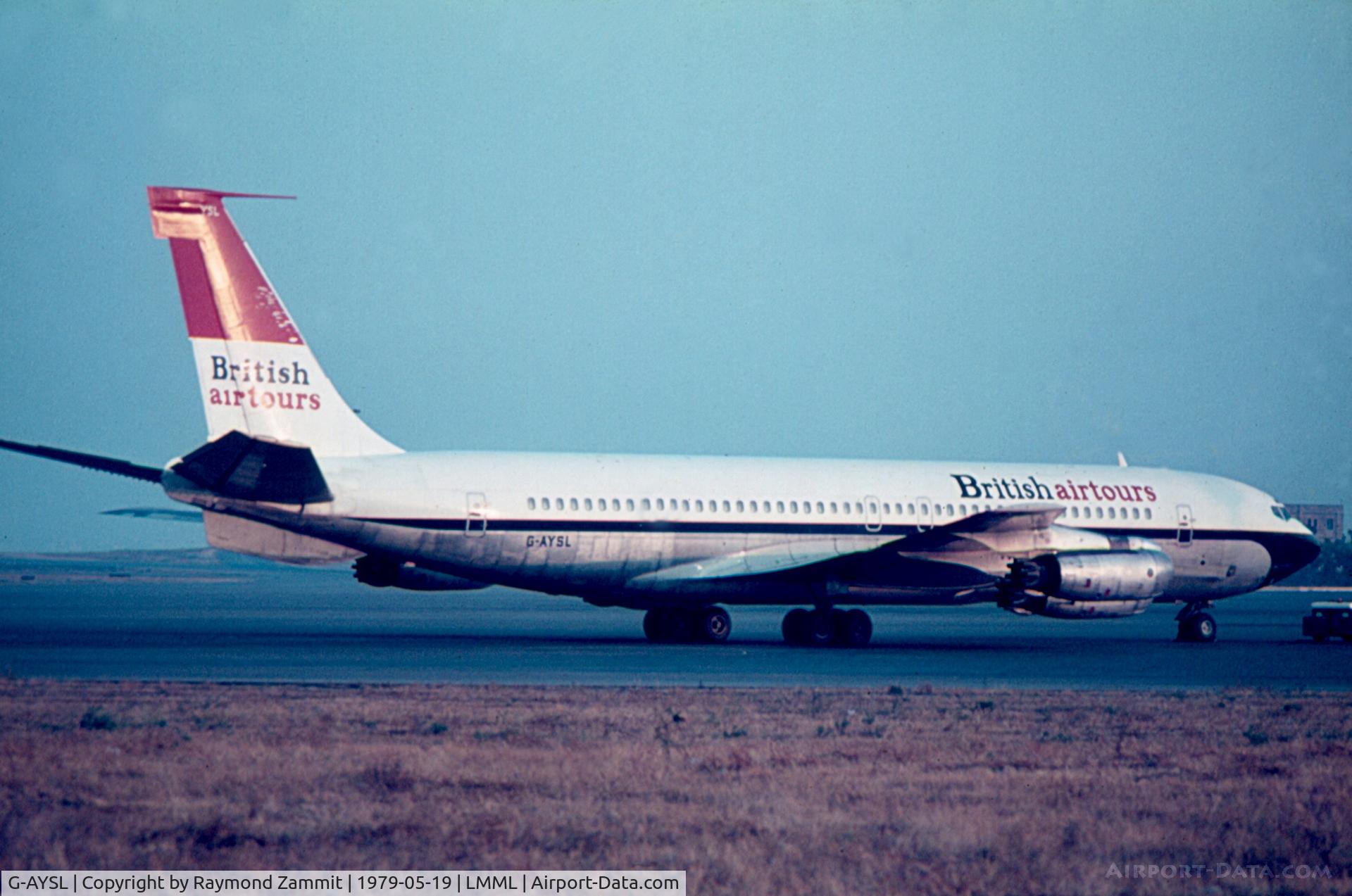 G-AYSL, 1959 Boeing 707-321 C/N 17599, B707 G-AYSL British Airtours