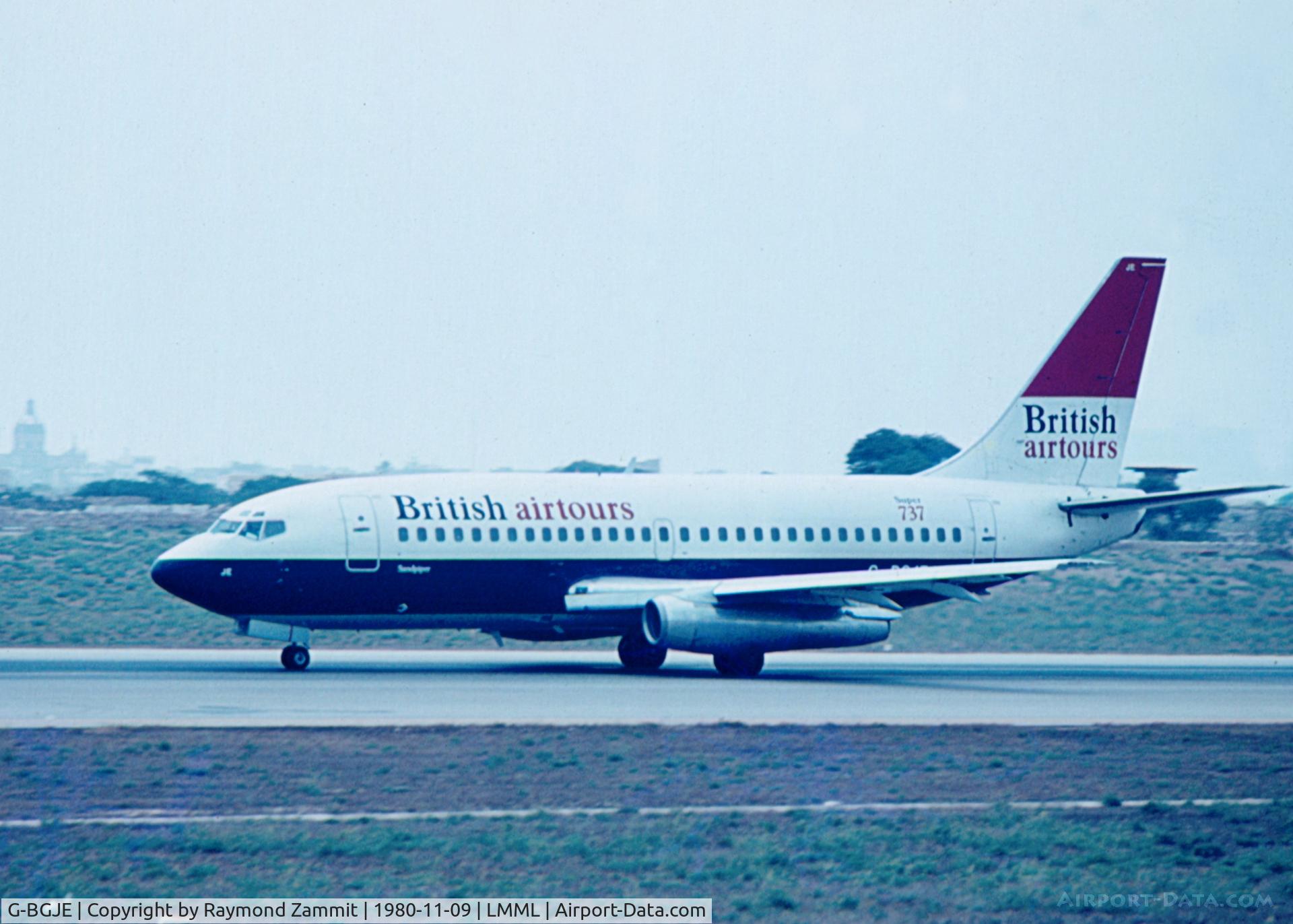 G-BGJE, 1980 Boeing 737-236 C/N 22026, B737-200 G-BGJE British Airtours