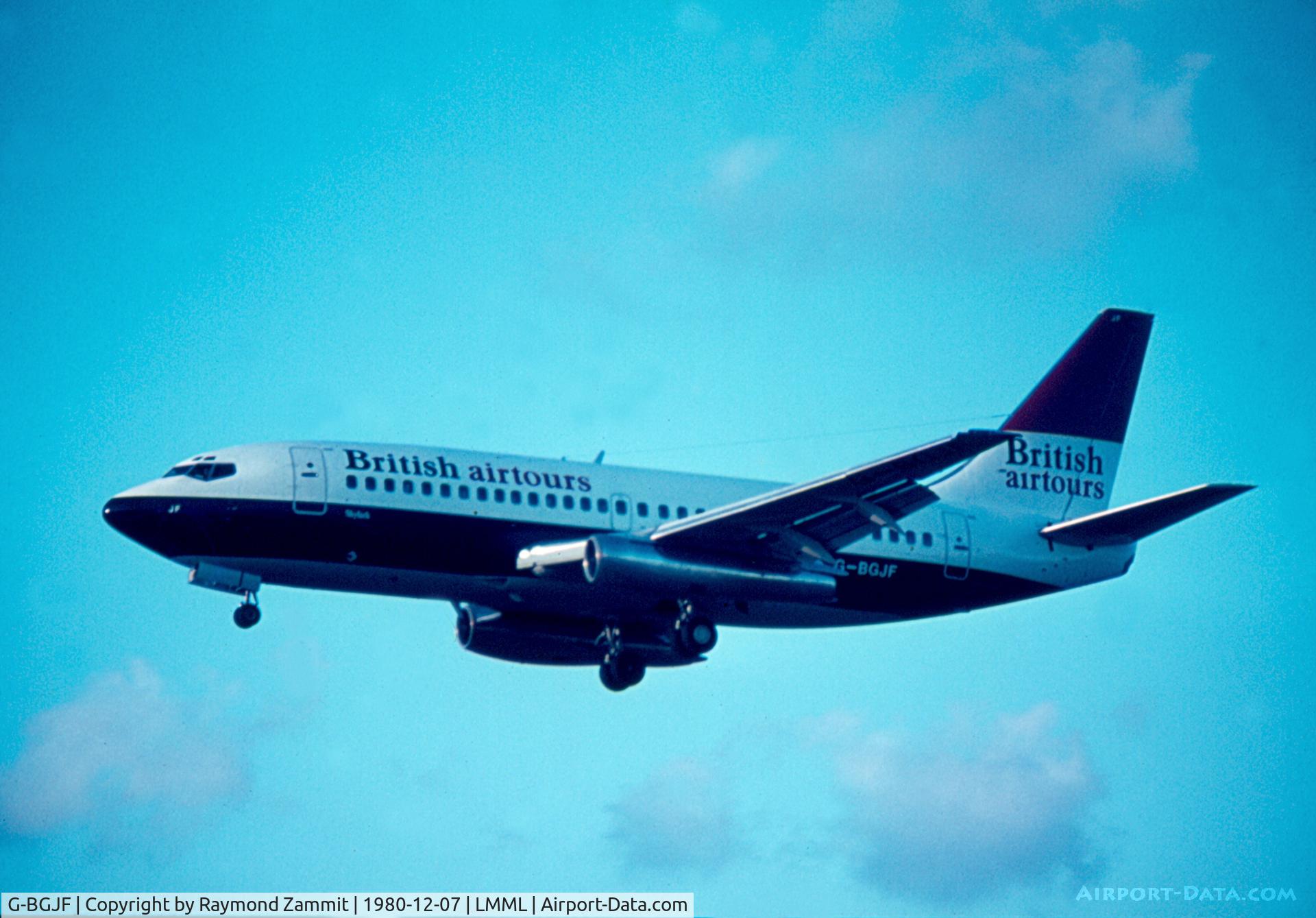 G-BGJF, 1980 Boeing 737-236 C/N 22027, B737-200 G-BGJF British Airtours