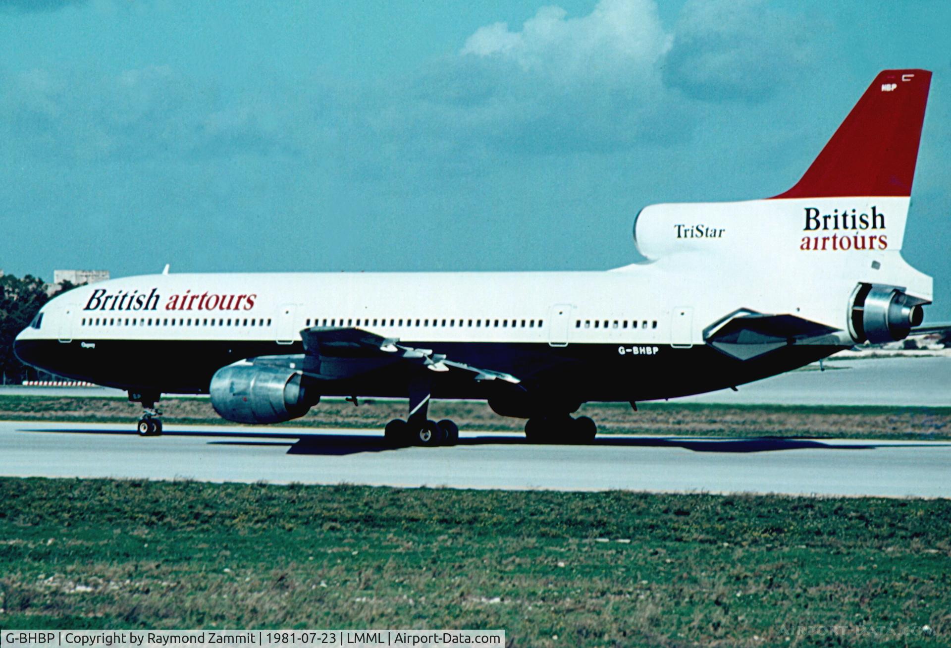 G-BHBP, 1981 Lockheed L-1011-385-1-15 TriStar 200 C/N 293C-1211, Lockheed L1011 Tristar G-BHBP British Airtours