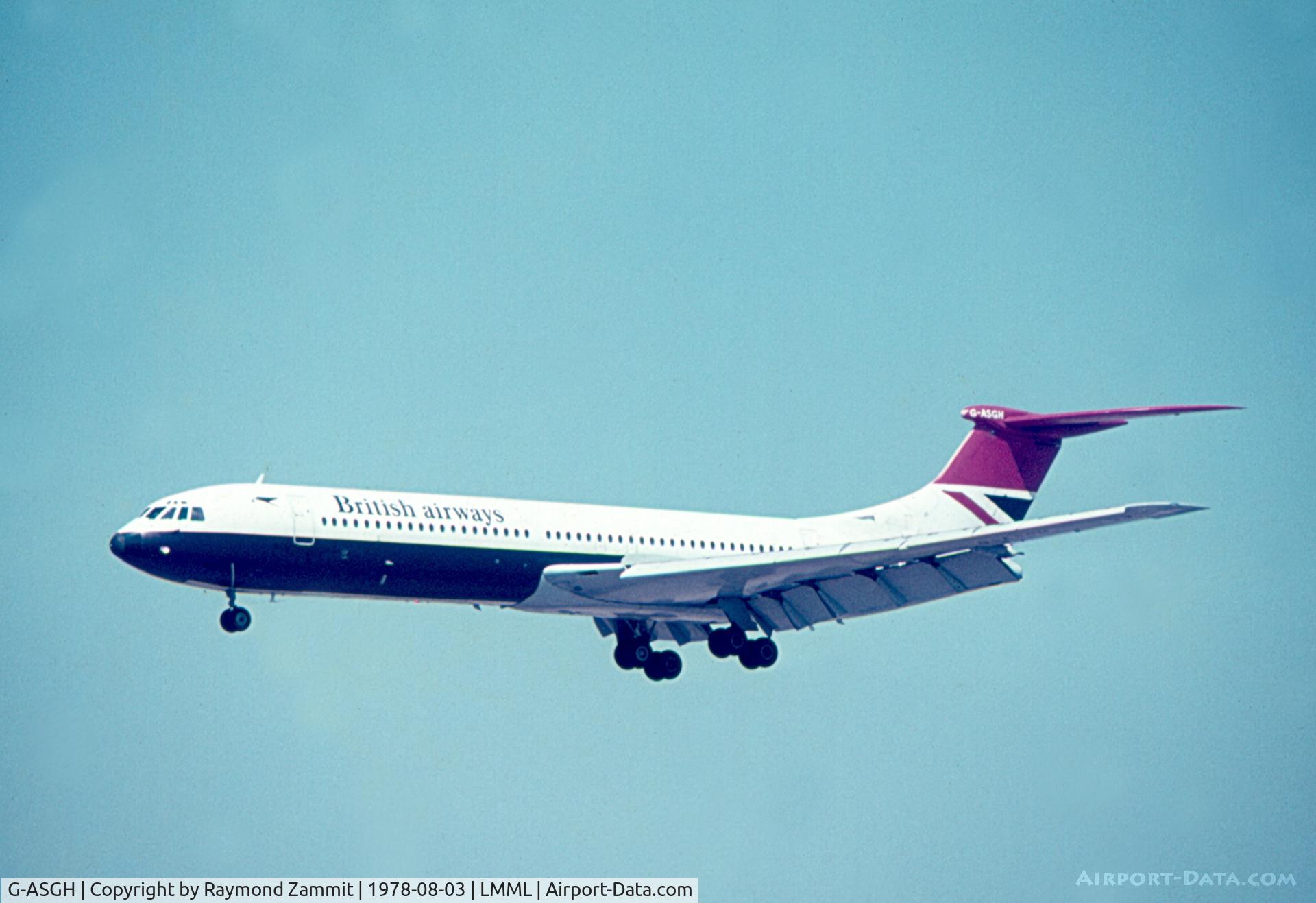 G-ASGH, 1965 Vickers Super VC10 Srs 1151 C/N 858, Vickers VC10 G-ASGH British Airways