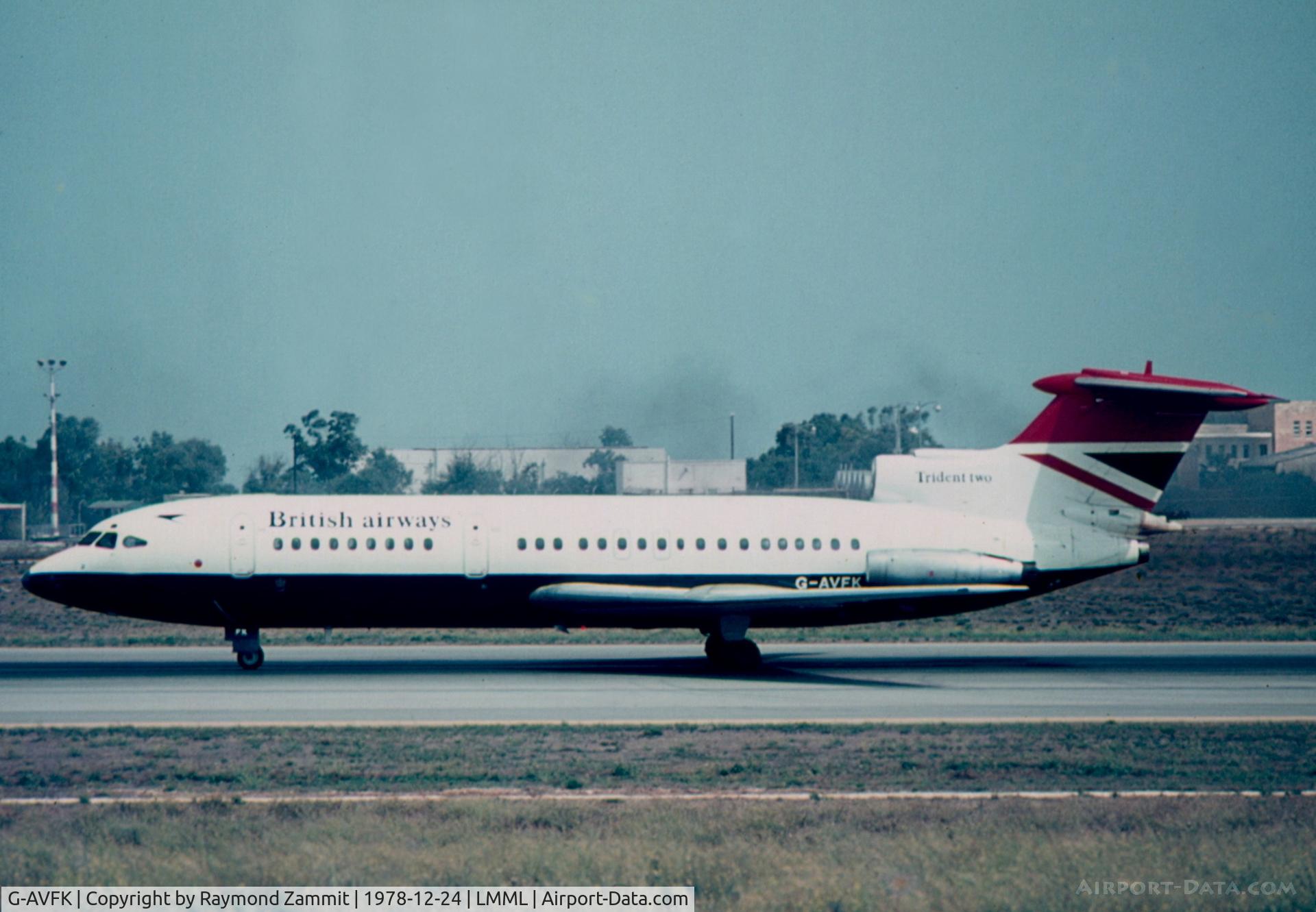 G-AVFK, 1969 Hawker Siddeley HS-121 Trident 2E C/N 2150, Hawker Siddeley HS-121 Trident 2 G-AVFK British Airways