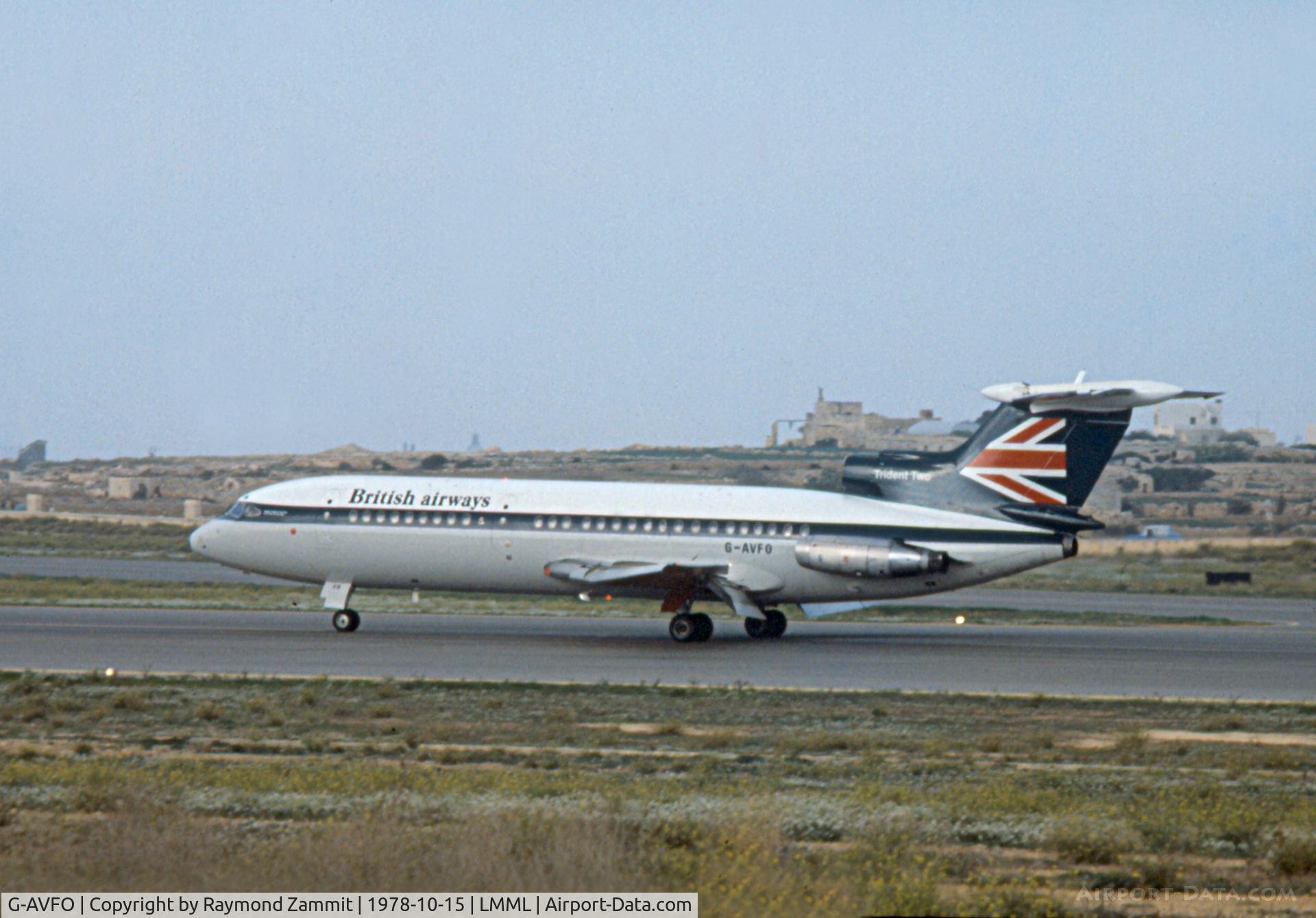 G-AVFO, 1970 Hawker Siddeley HS-121 Trident 2E C/N 2156, Hawker Siddeley HS-121 Trident 2E G-AVFO British Airways