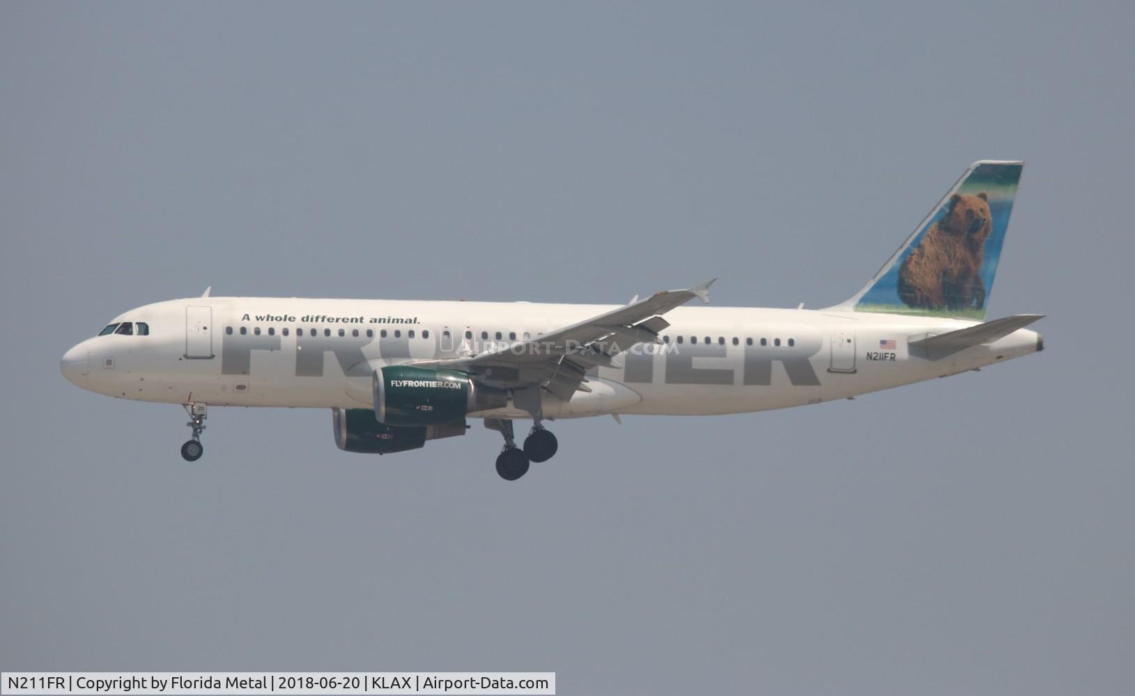 N211FR, 2011 Airbus A320-214 C/N 4688, LAX 2018